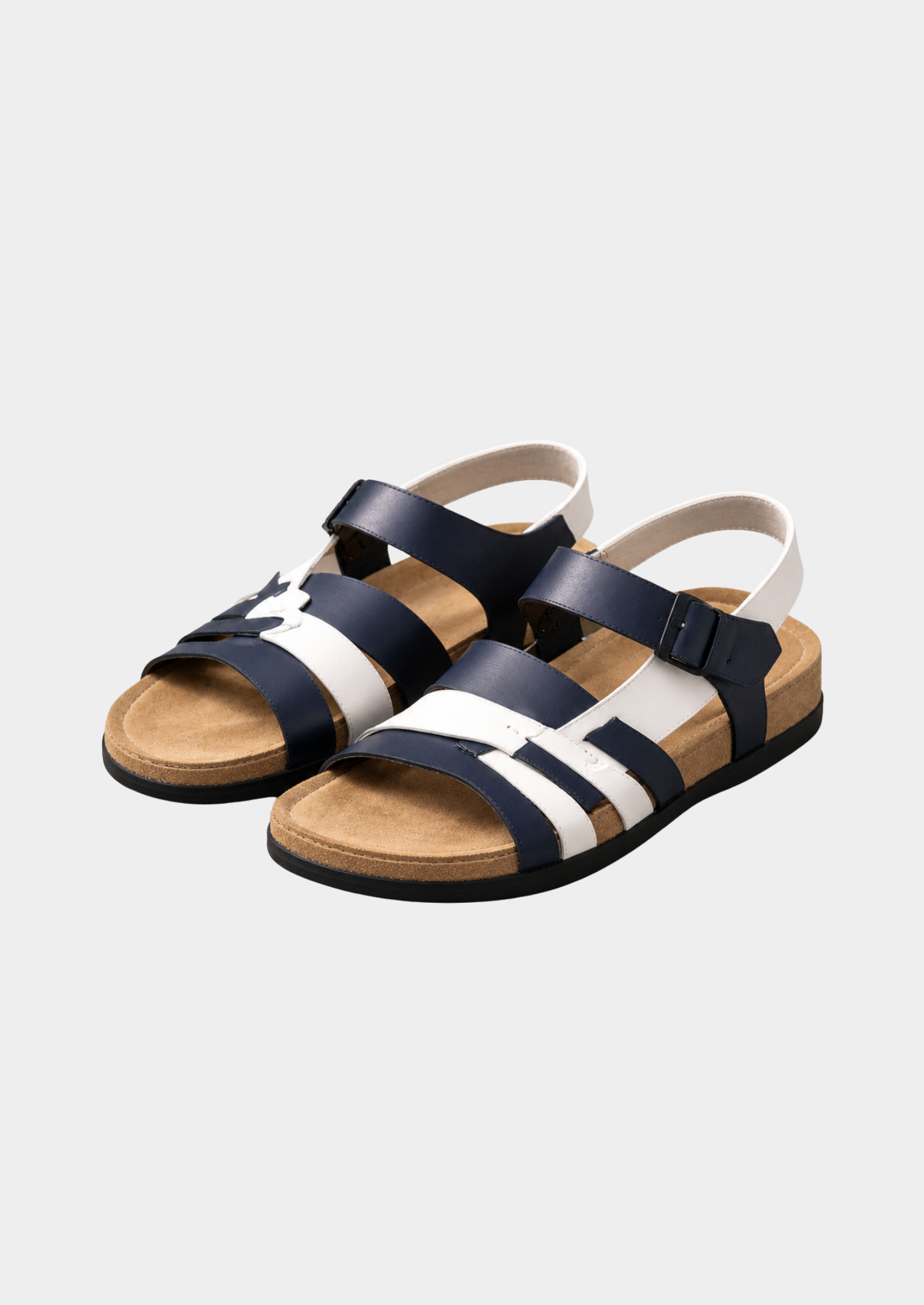 Men’s Strap Sandals with Buckle Closures