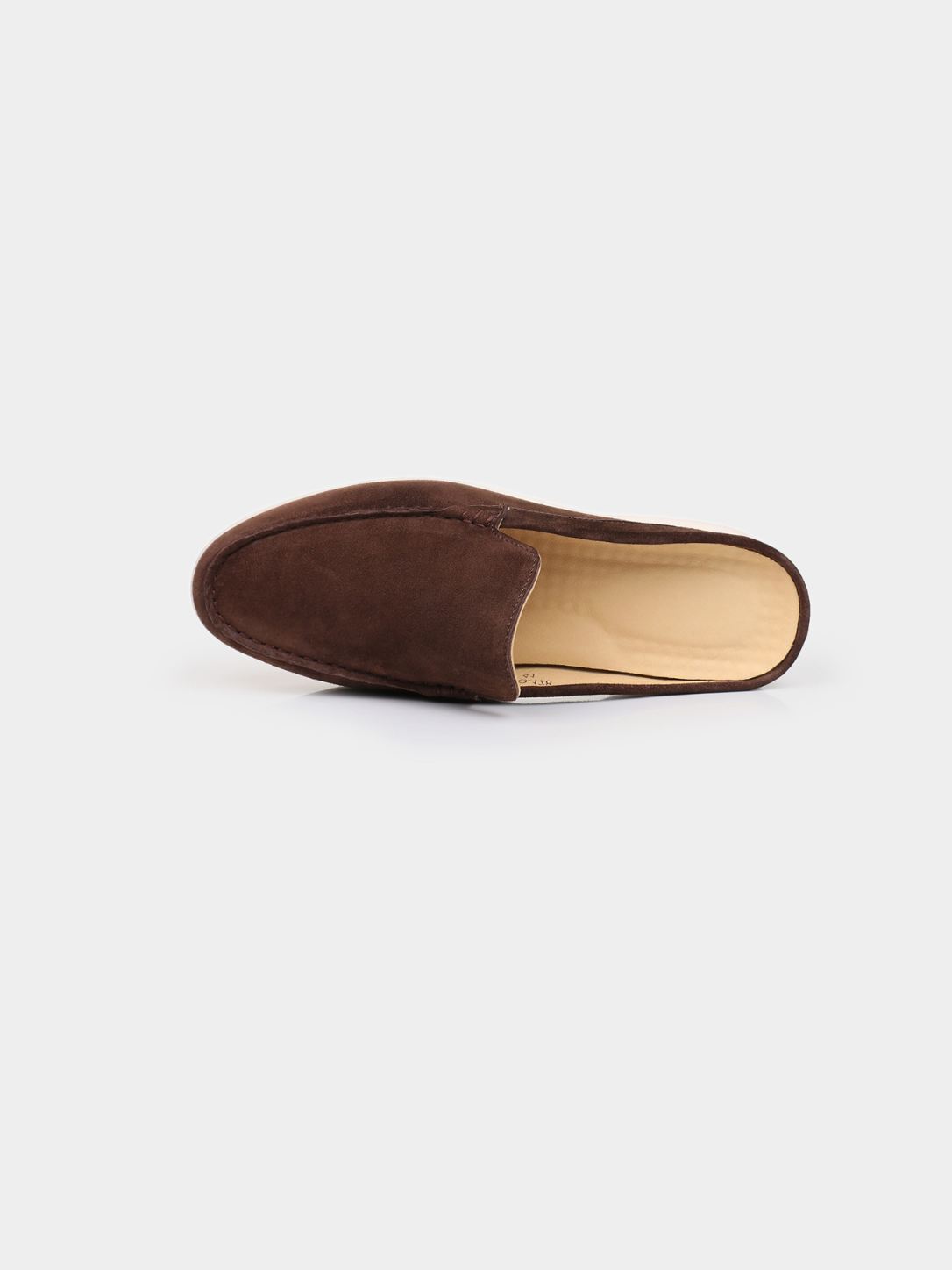 Men’s Backless Loafers with Contrast Sole