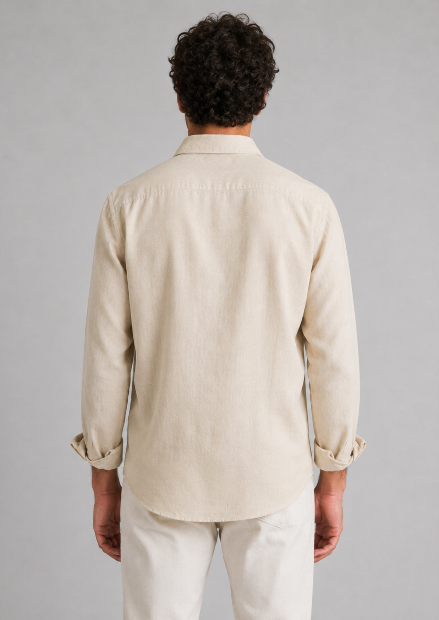 Men’s Button-Up Shirt with Chest Pocket