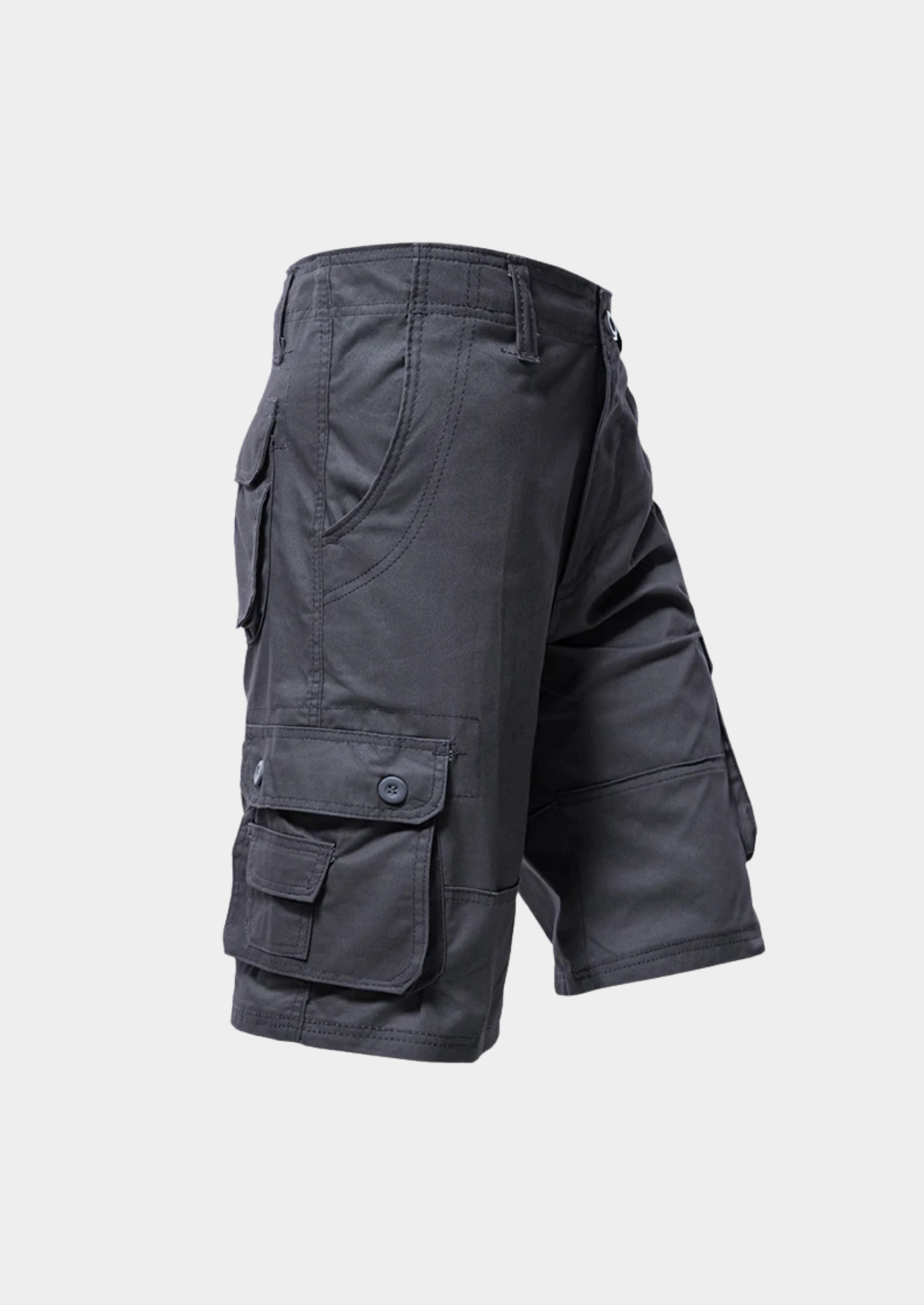 Men’s Cotton Cargo Shorts with Knee-Length Fit