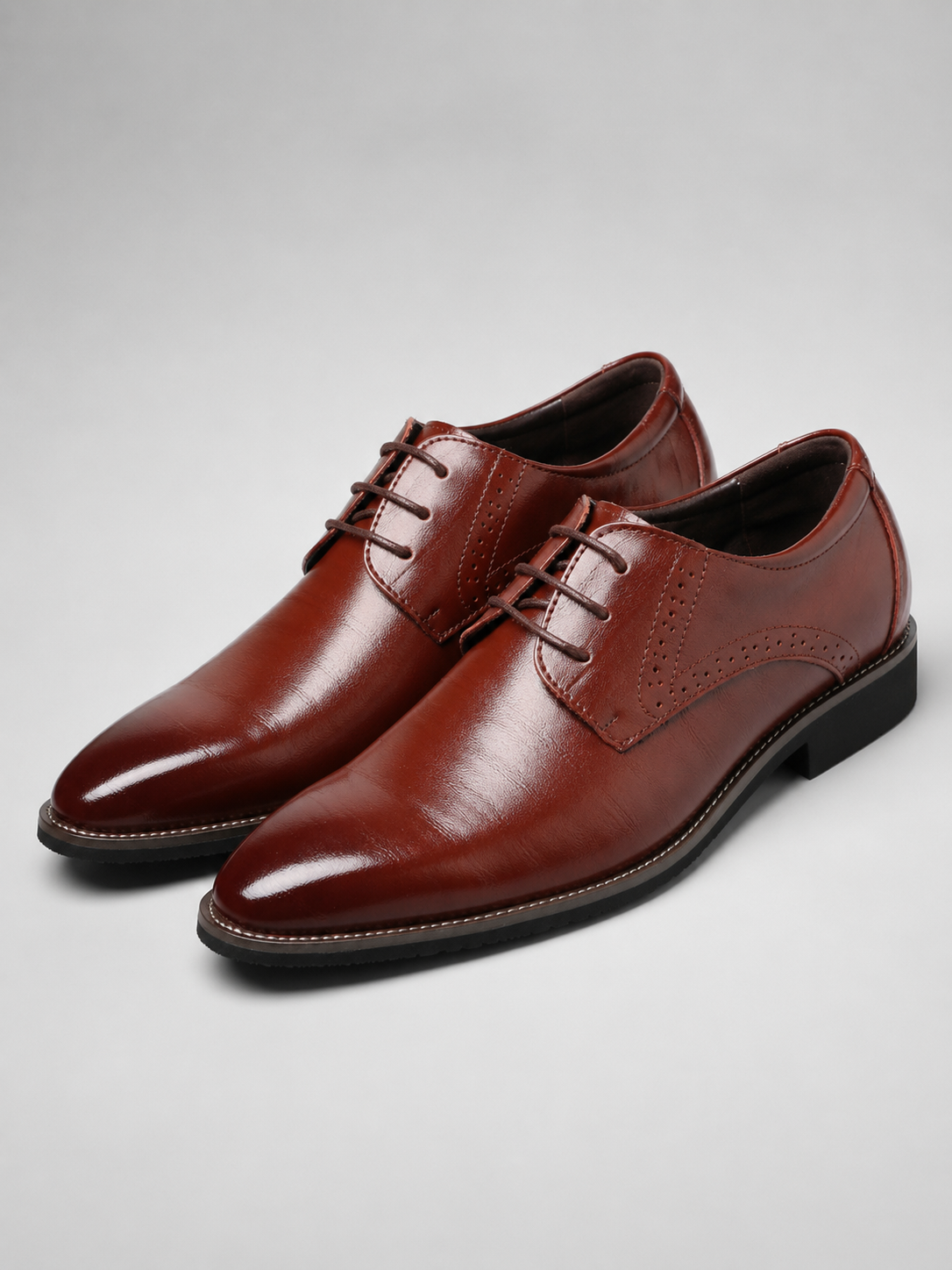 Men’s Derby Shoes with Lace-Up Closure
