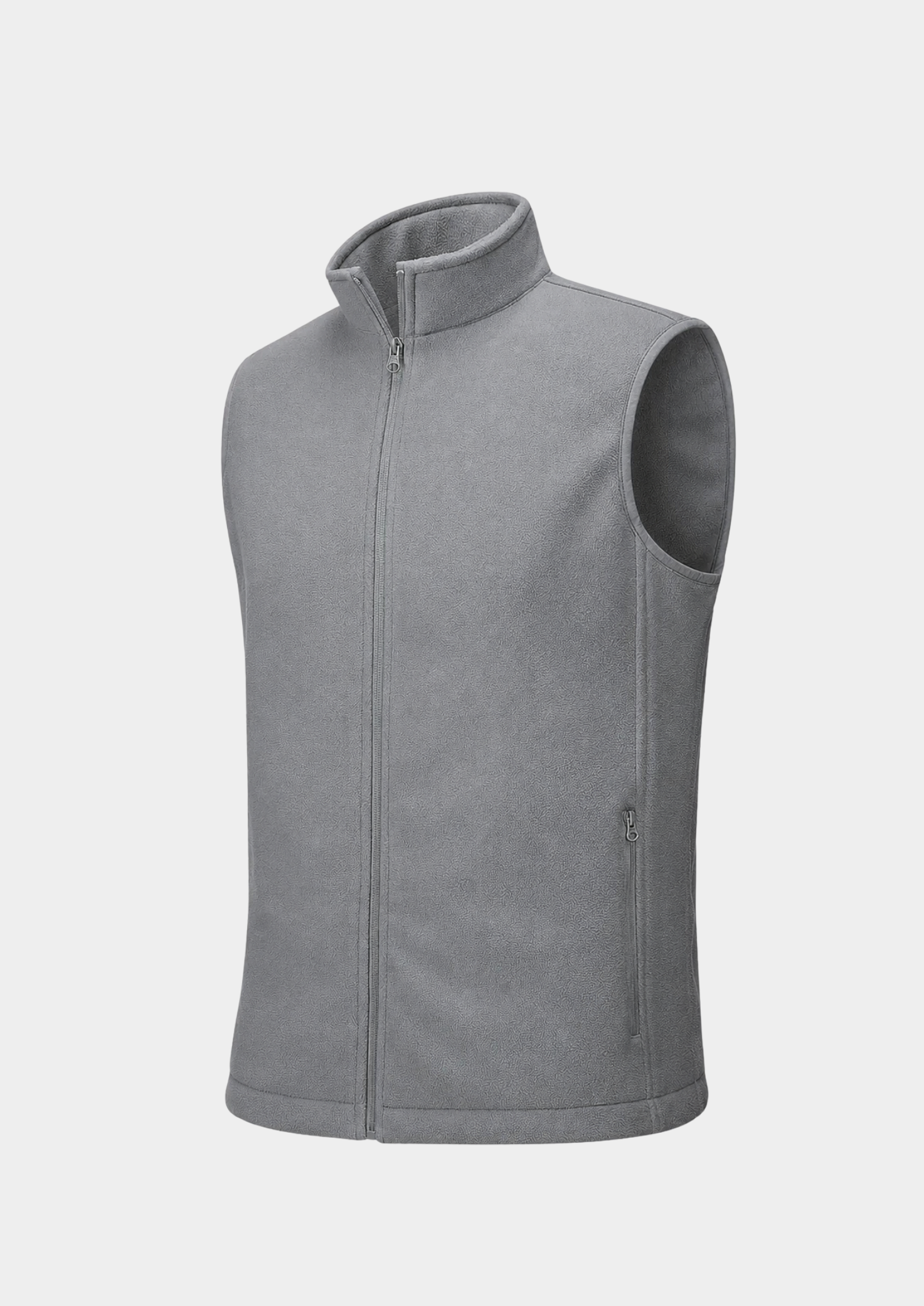 Men’s Fleece Gilet Jacket with Full Zipper and Pockets