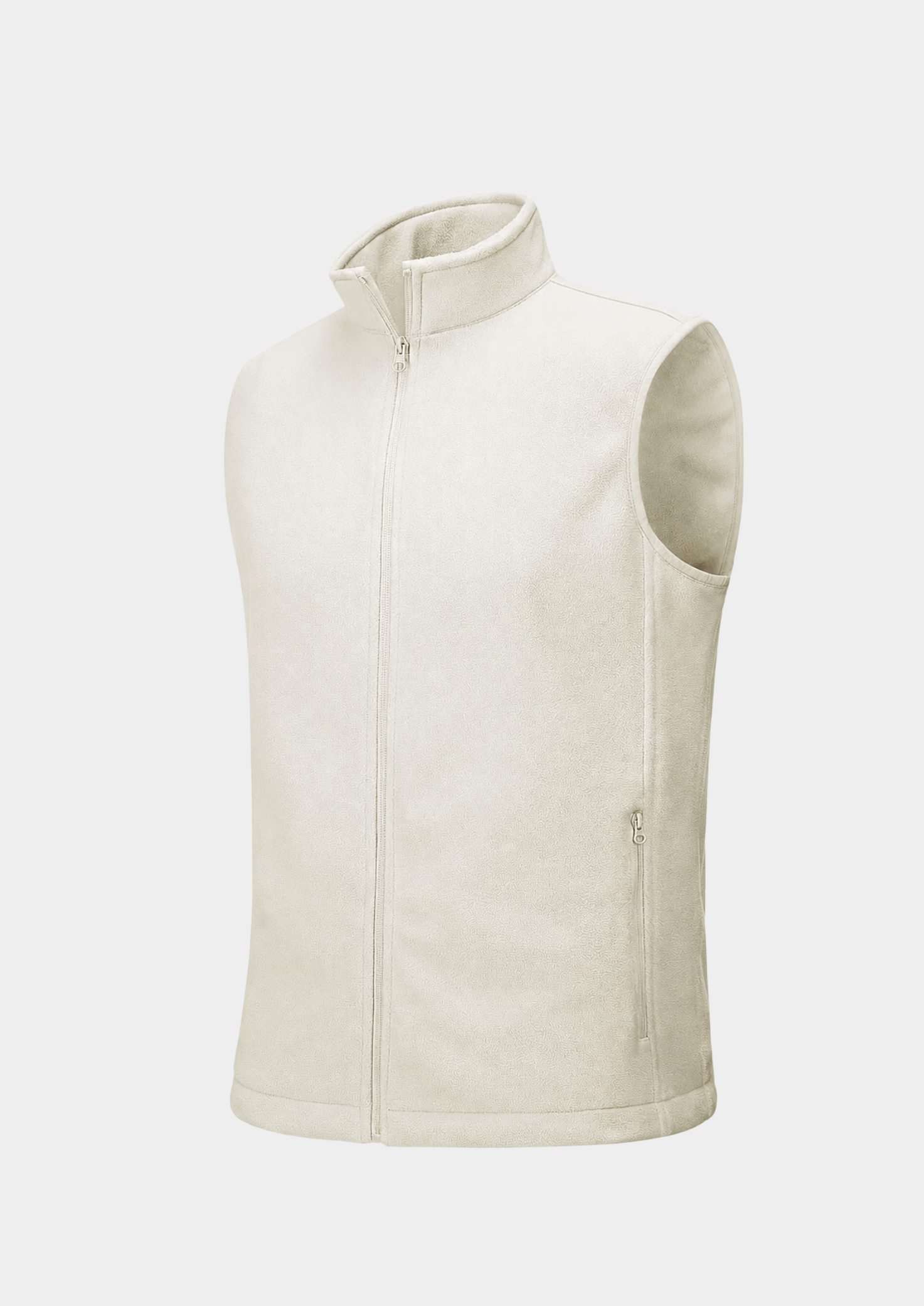 Men’s Fleece Gilet Jacket with Full Zipper and Pockets