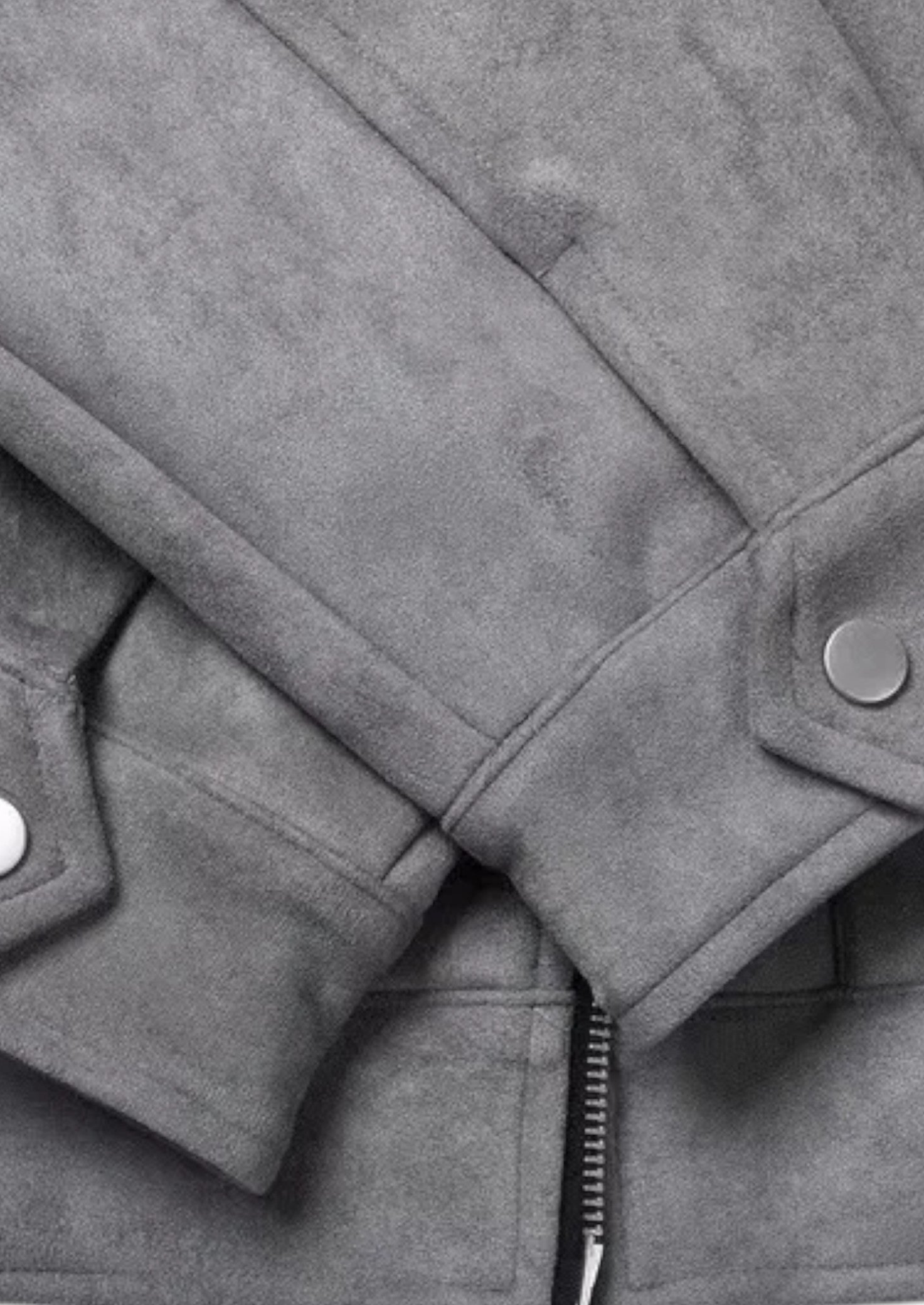 Men’s Jacket with Textured Finish and Button Front