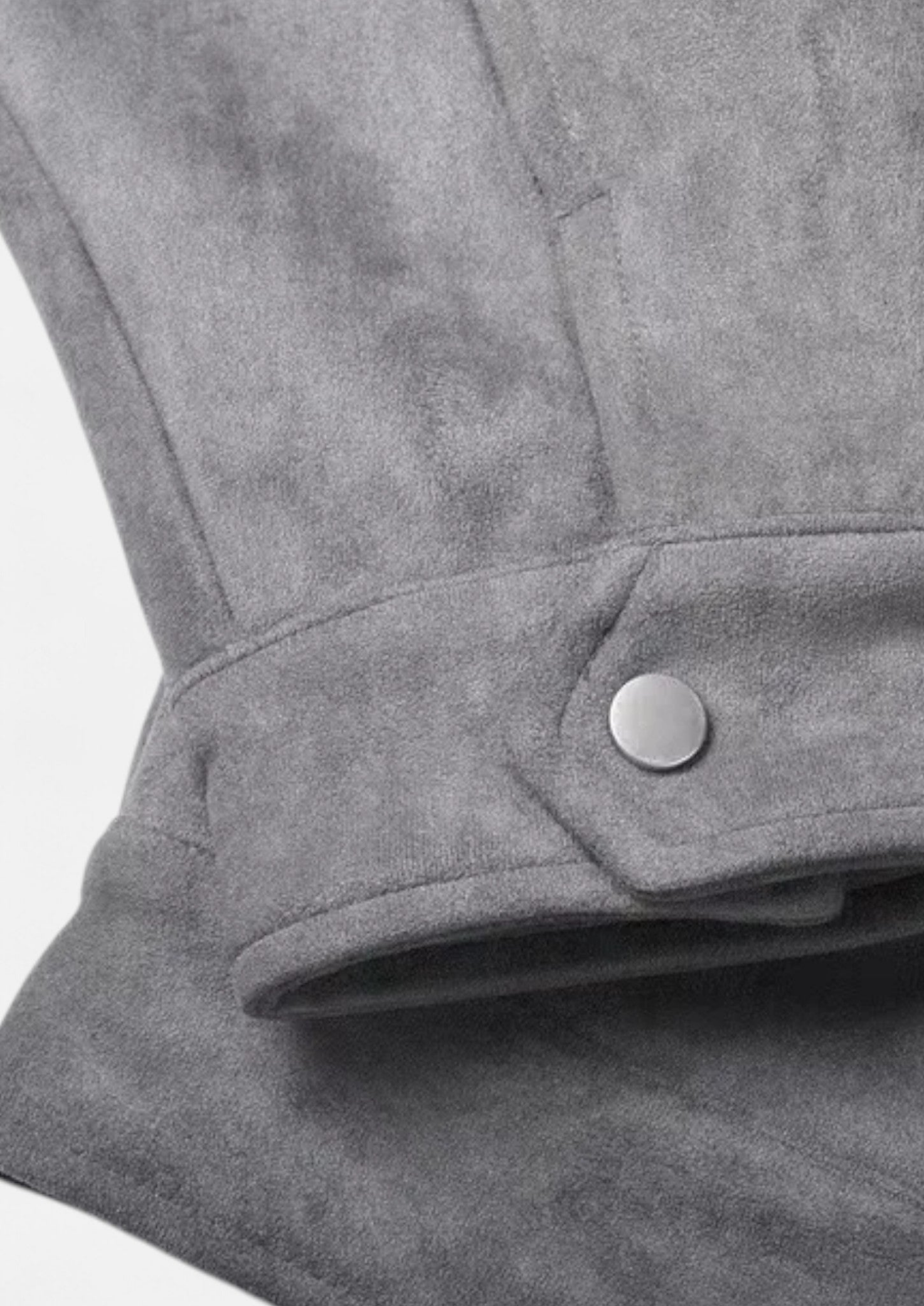 Men’s Jacket with Textured Finish and Button Front