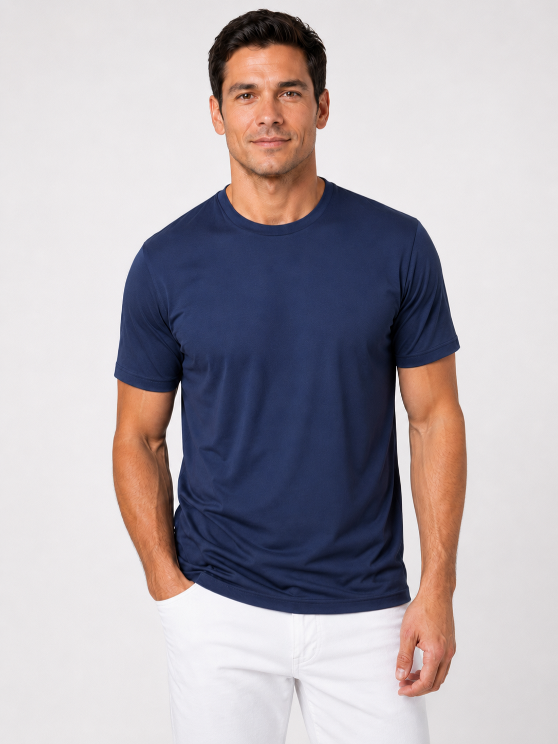 Men’s Lightweight Crew Neck T-Shirt with Short Sleeves