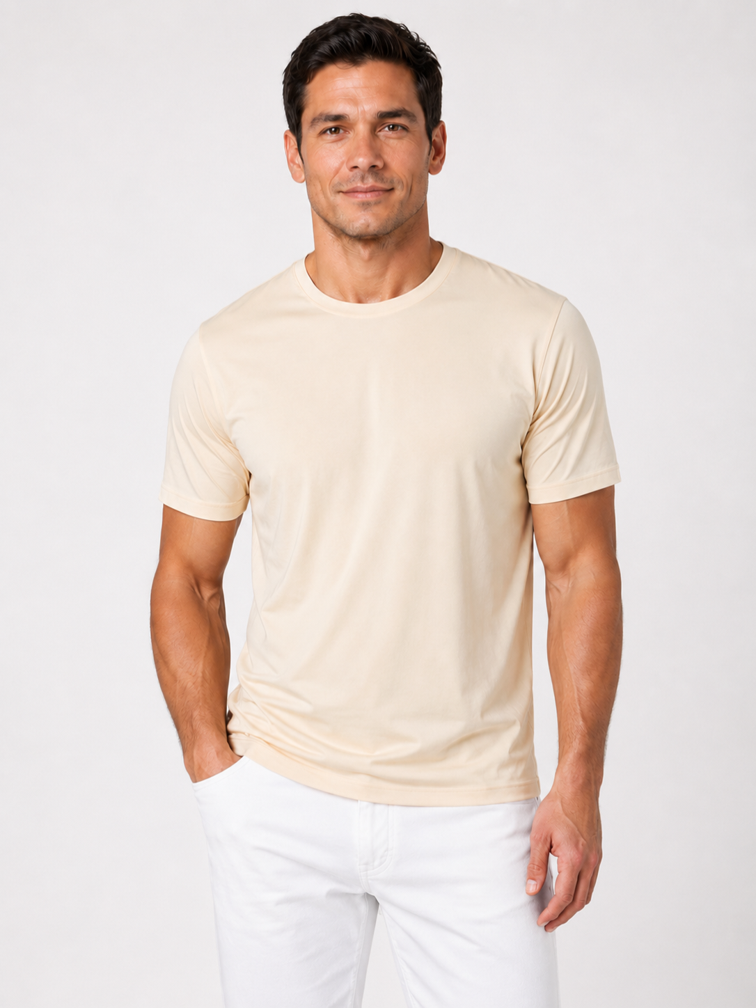 Men’s Lightweight Crew Neck T-Shirt with Short Sleeves