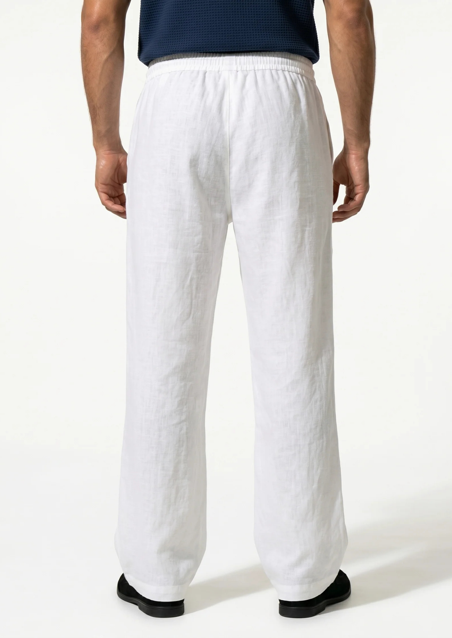 Men’s Linen Trousers with Drawstring Waist