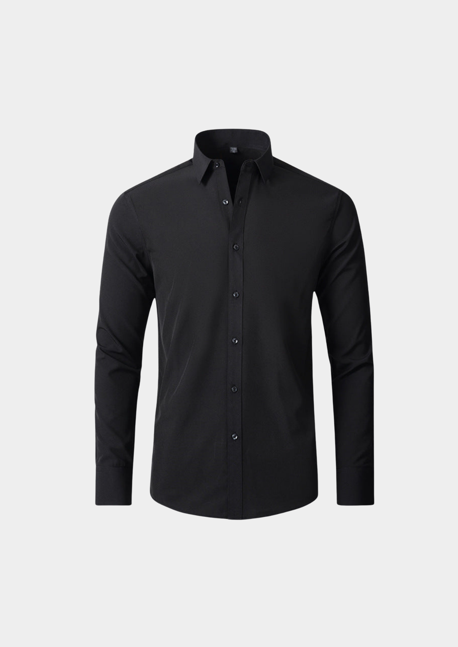 Men’s Long Sleeve Dress Shirt with Button Front and Collar
