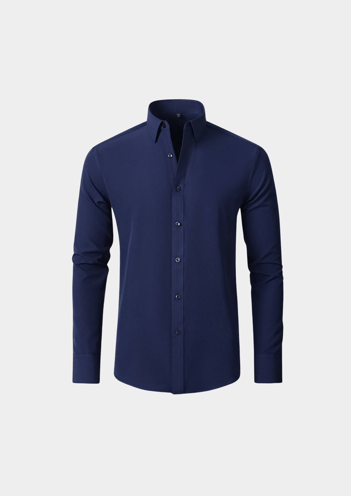 Men’s Long Sleeve Dress Shirt with Button Front and Collar