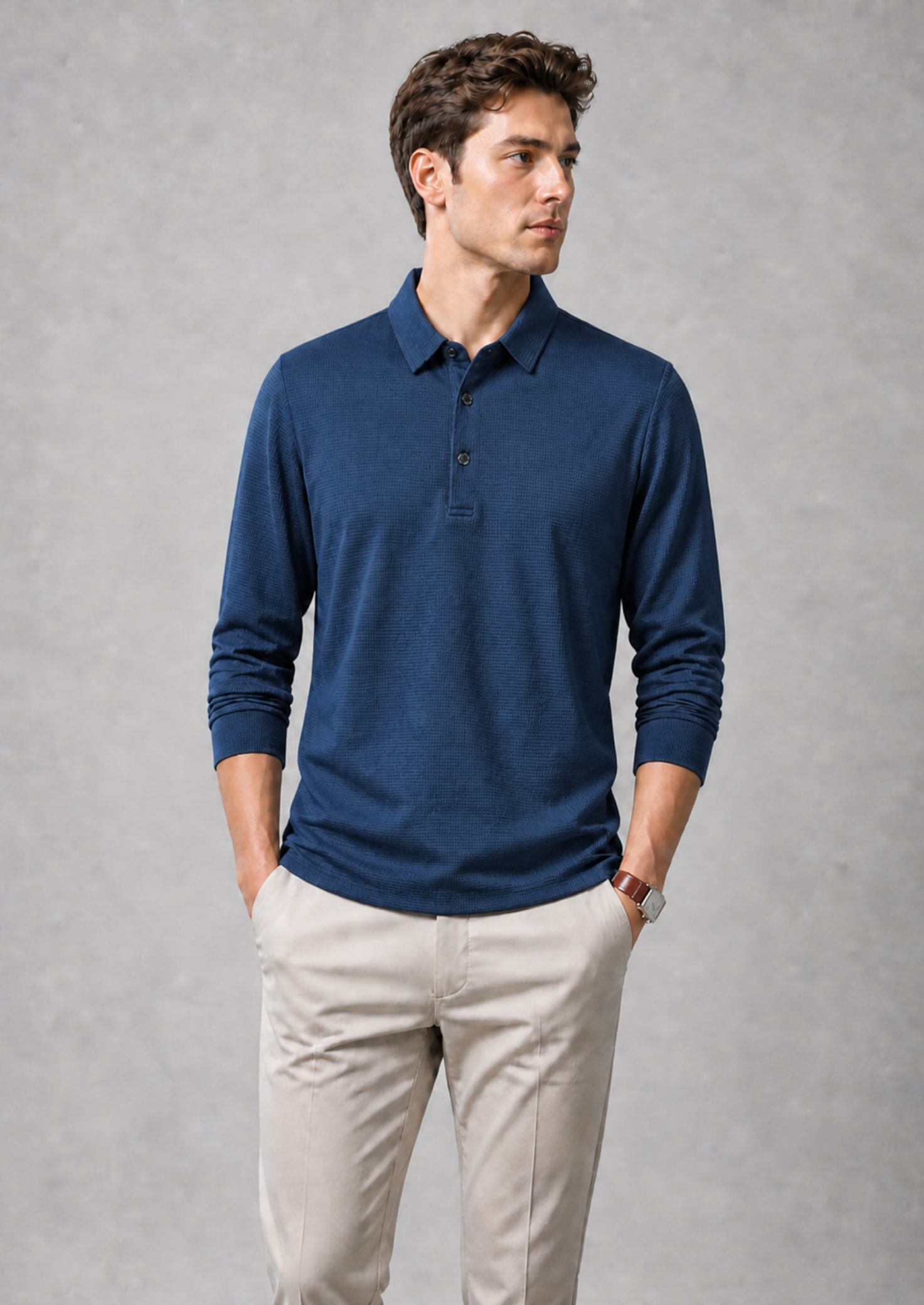Men’s Long Sleeve Polo Shirt