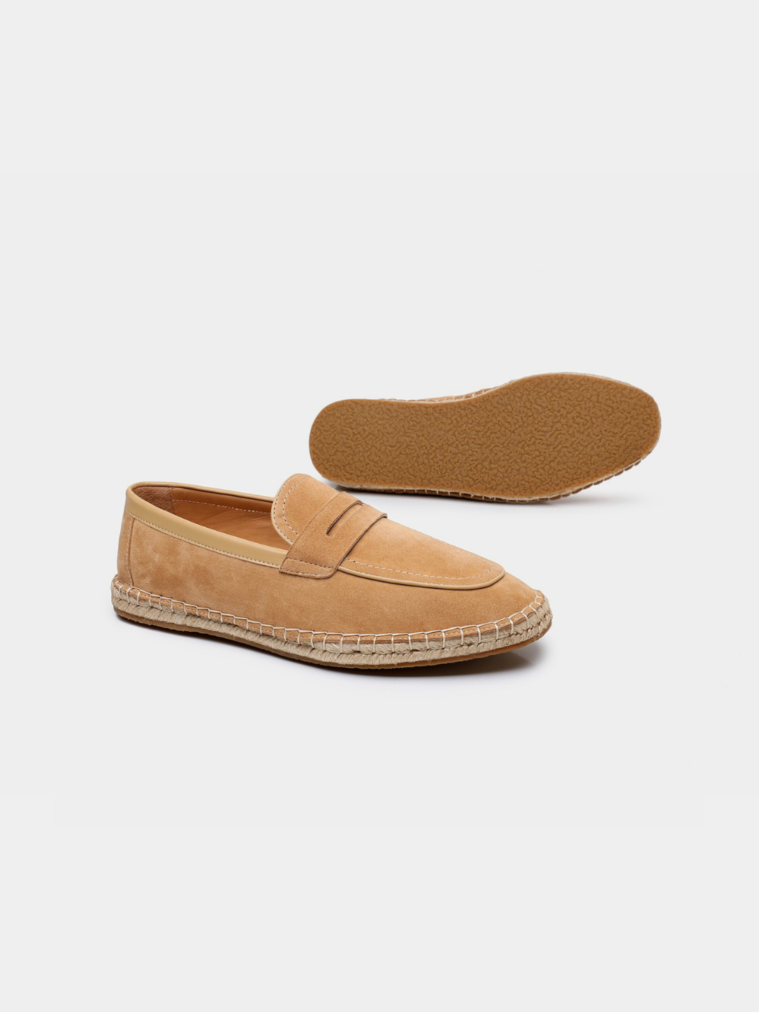 Men’s Penny Loafers with Espadrille Sole