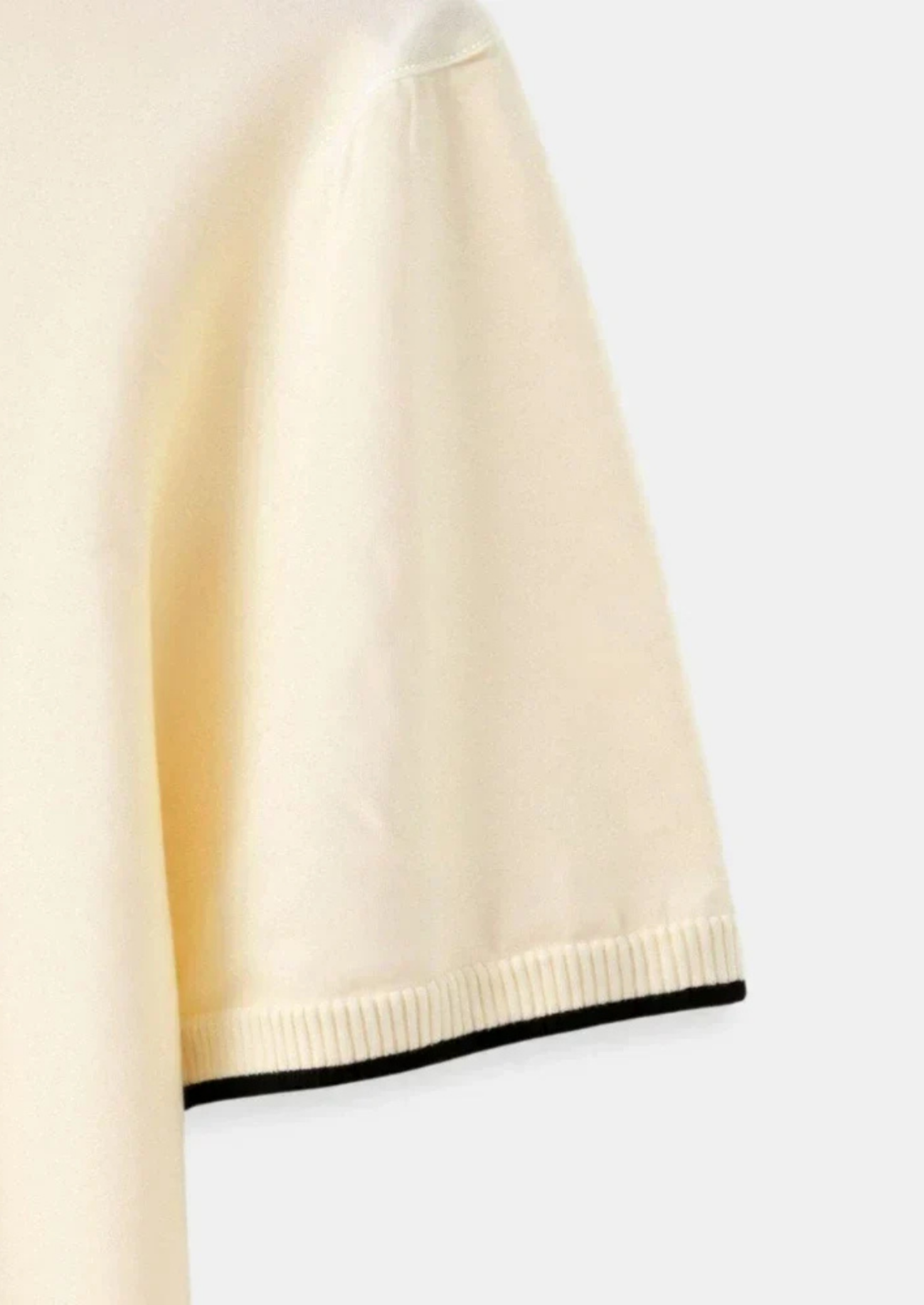 Men’s Polo Shirt with Contrast Trim and Button Placket