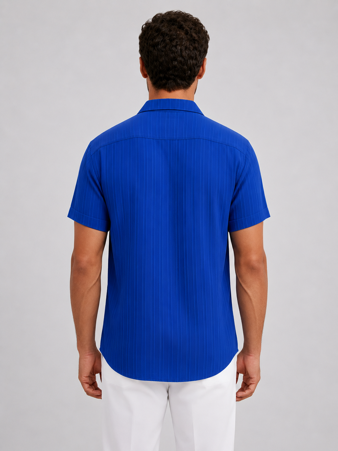 Men’s Short Sleeve Shirt with Button Closure