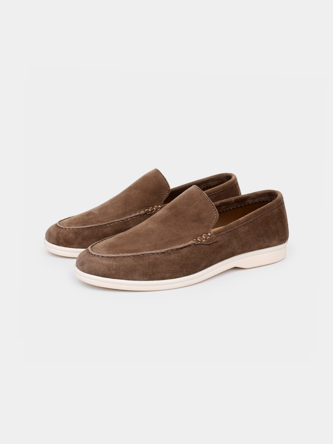 Men’s Slip-On Loafers with Contrast Sole