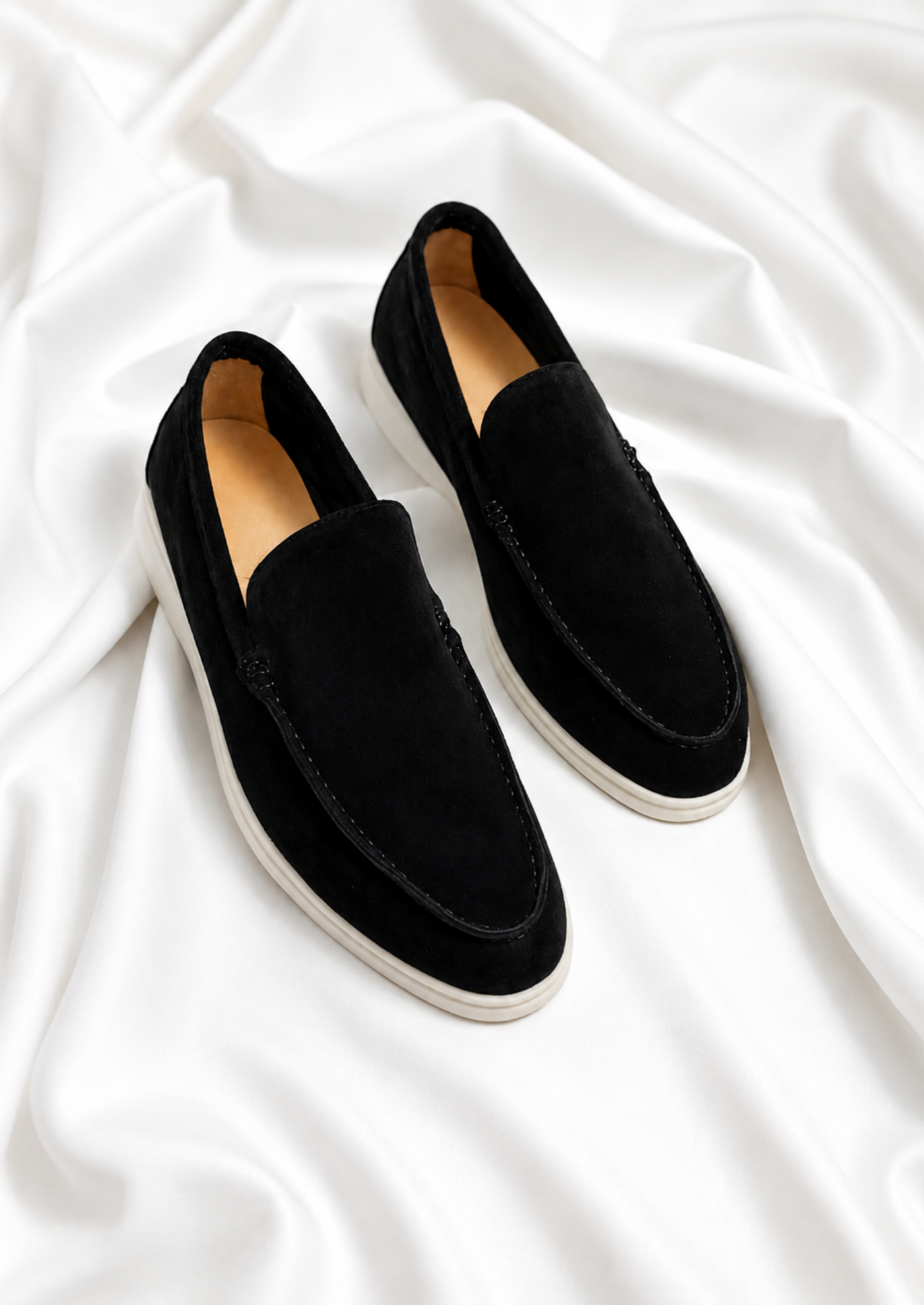 Men’s Slip-On Loafers with Rounded Toe