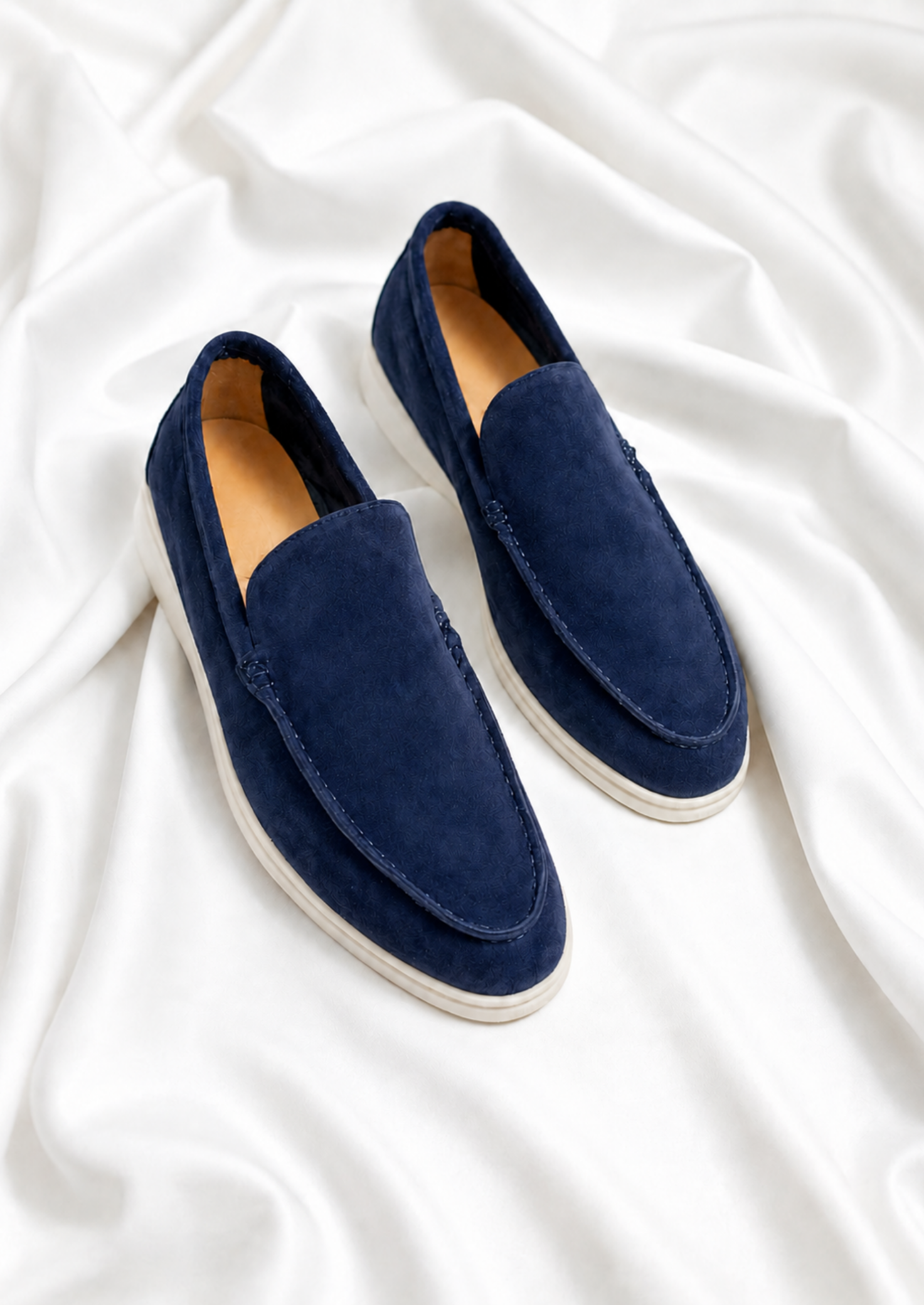 Men’s Slip-On Loafers with Rounded Toe