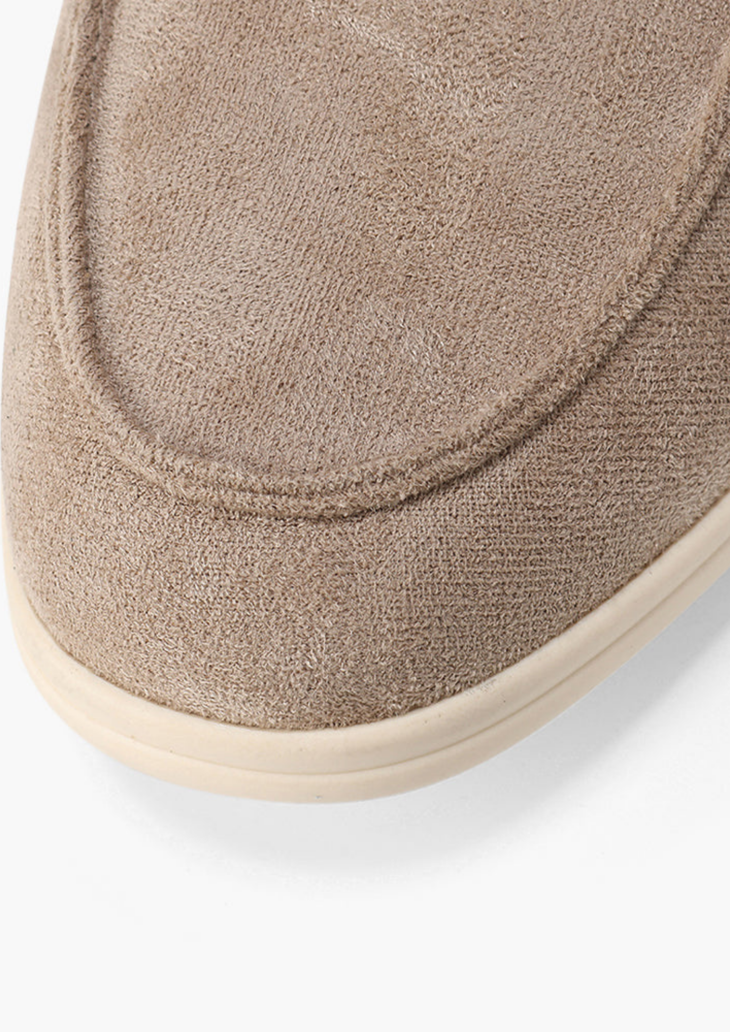Men’s Suede Slip-On Loafers with Contrast Sole