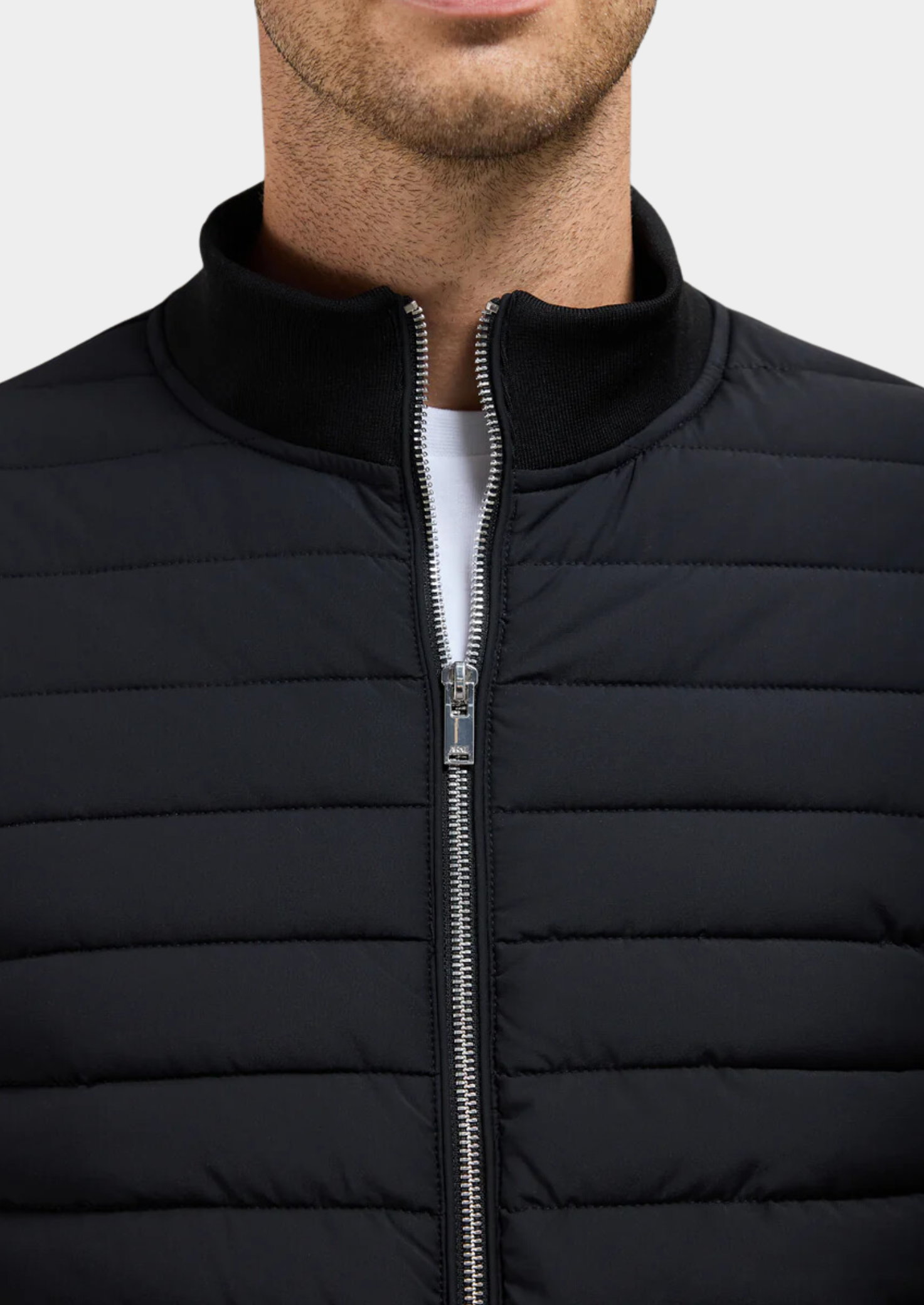 Men’s Summer Zip Jacket with Padded Front Panels