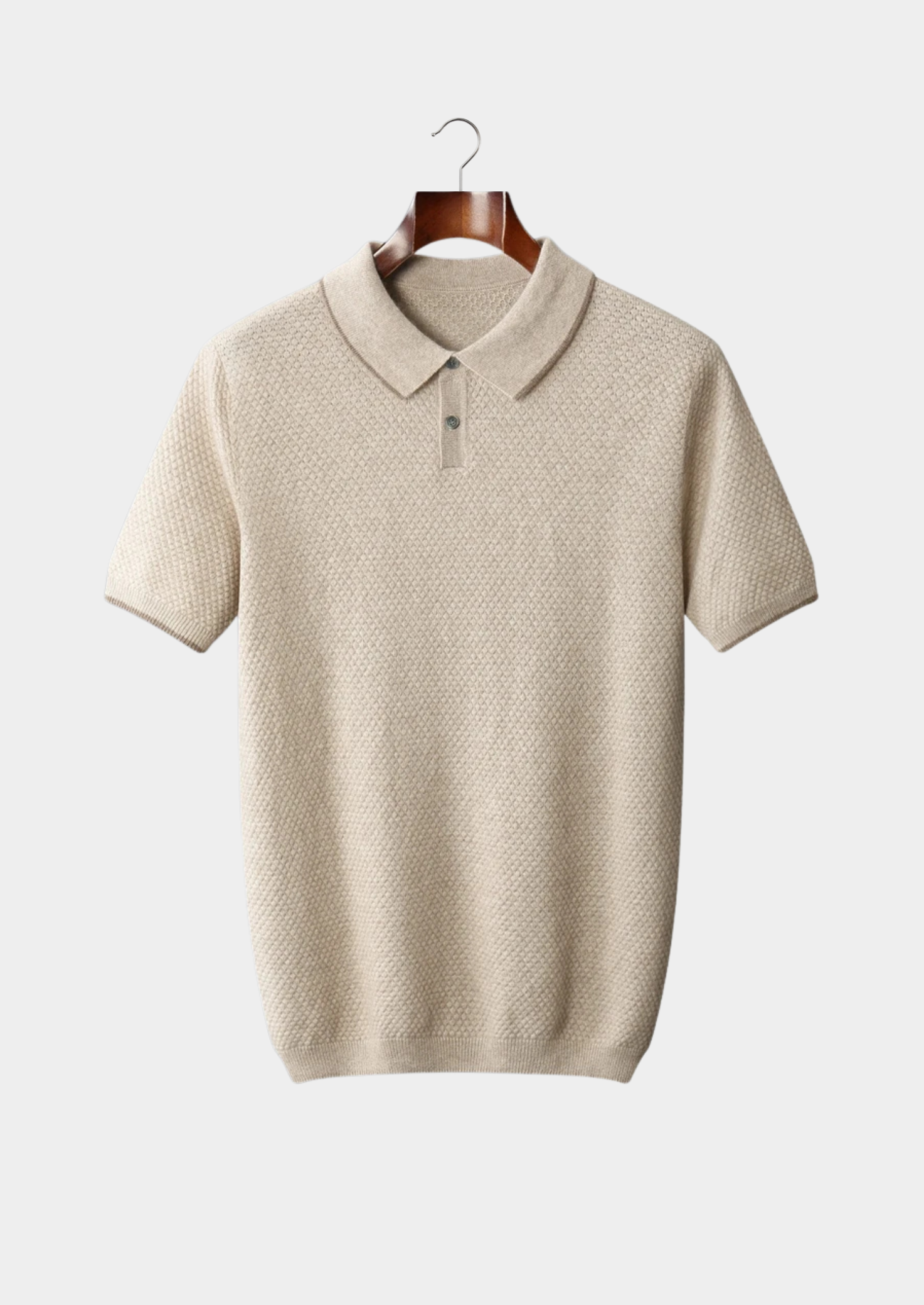 Men’s Two-Tone Short Sleeve Polo Shirt