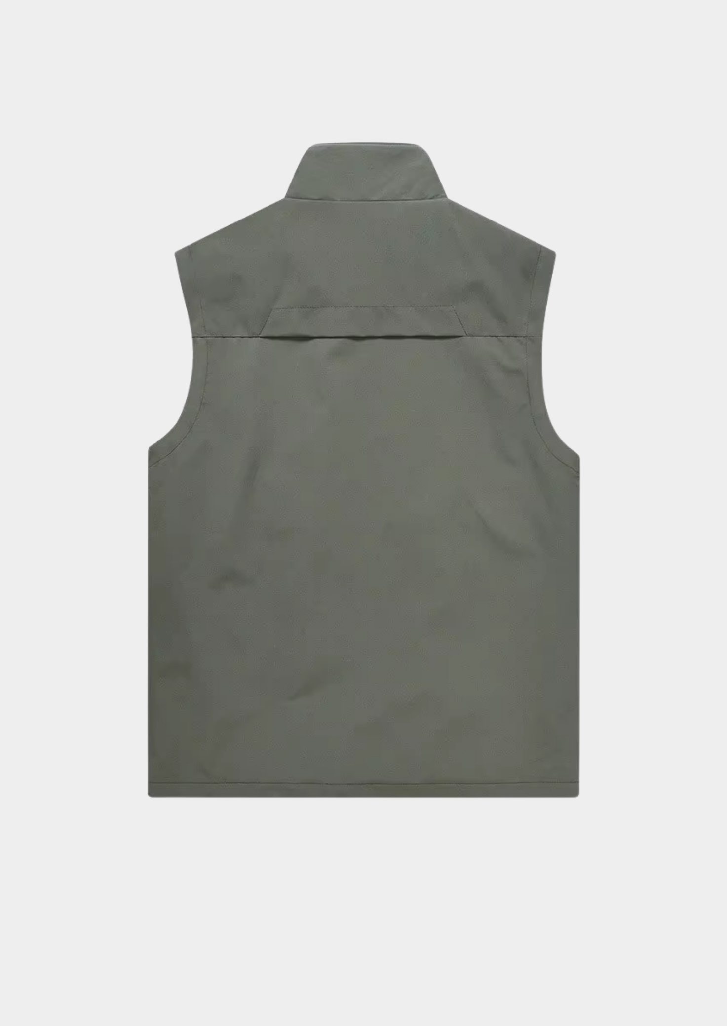 Men’s Utility Gilet Jacket with Stand Collar and Pockets