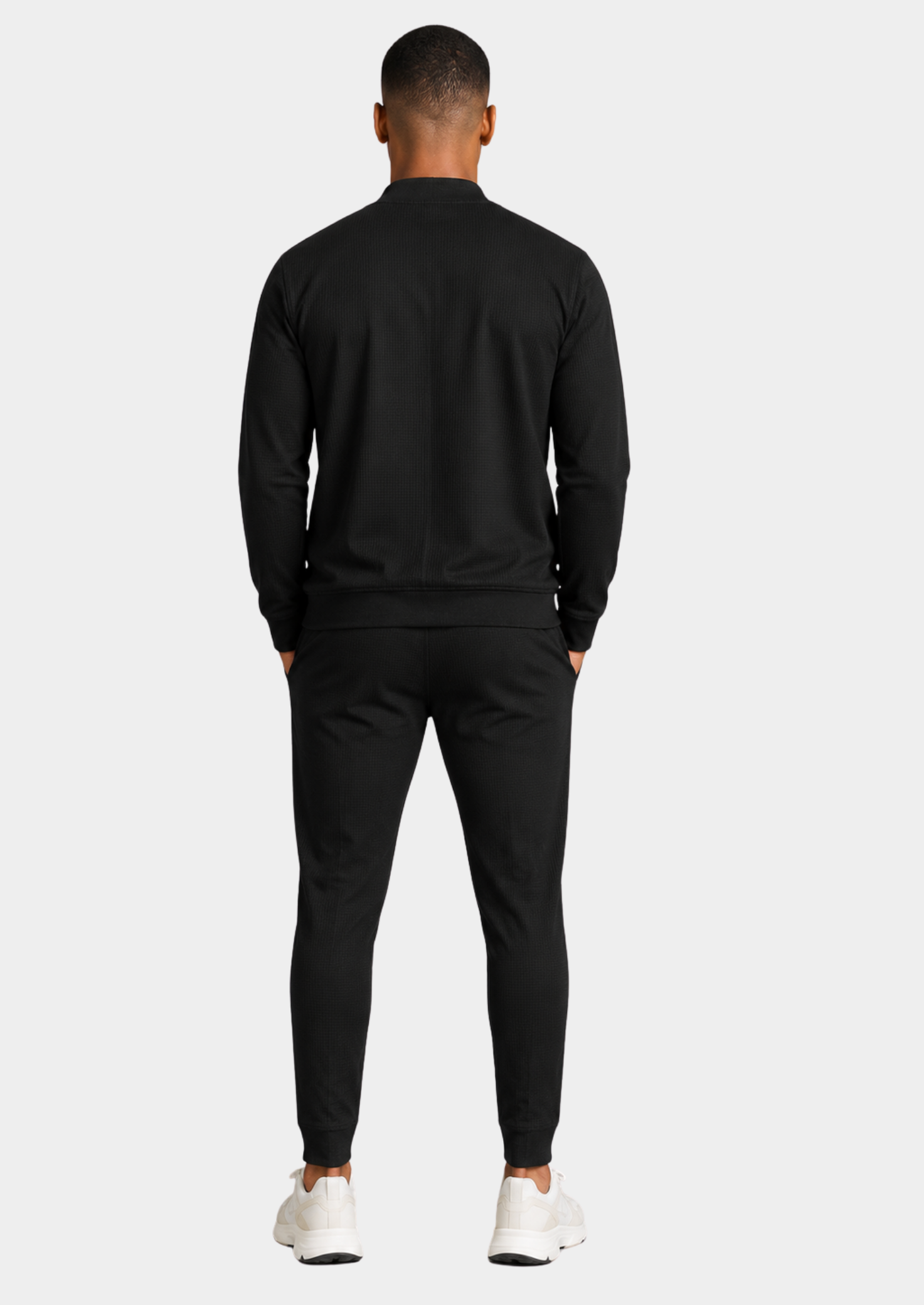 Men’s Waffle Zip Jacket and Pants Set