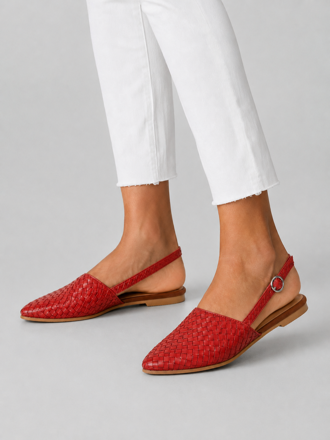 Women’s Backless Loafers with Flat Sole