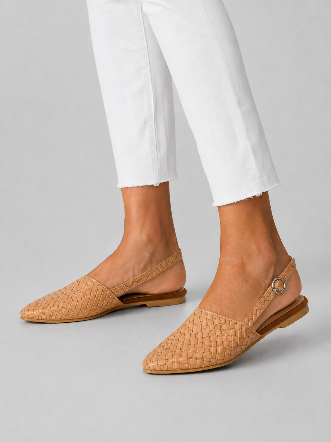 Women’s Backless Loafers with Flat Sole