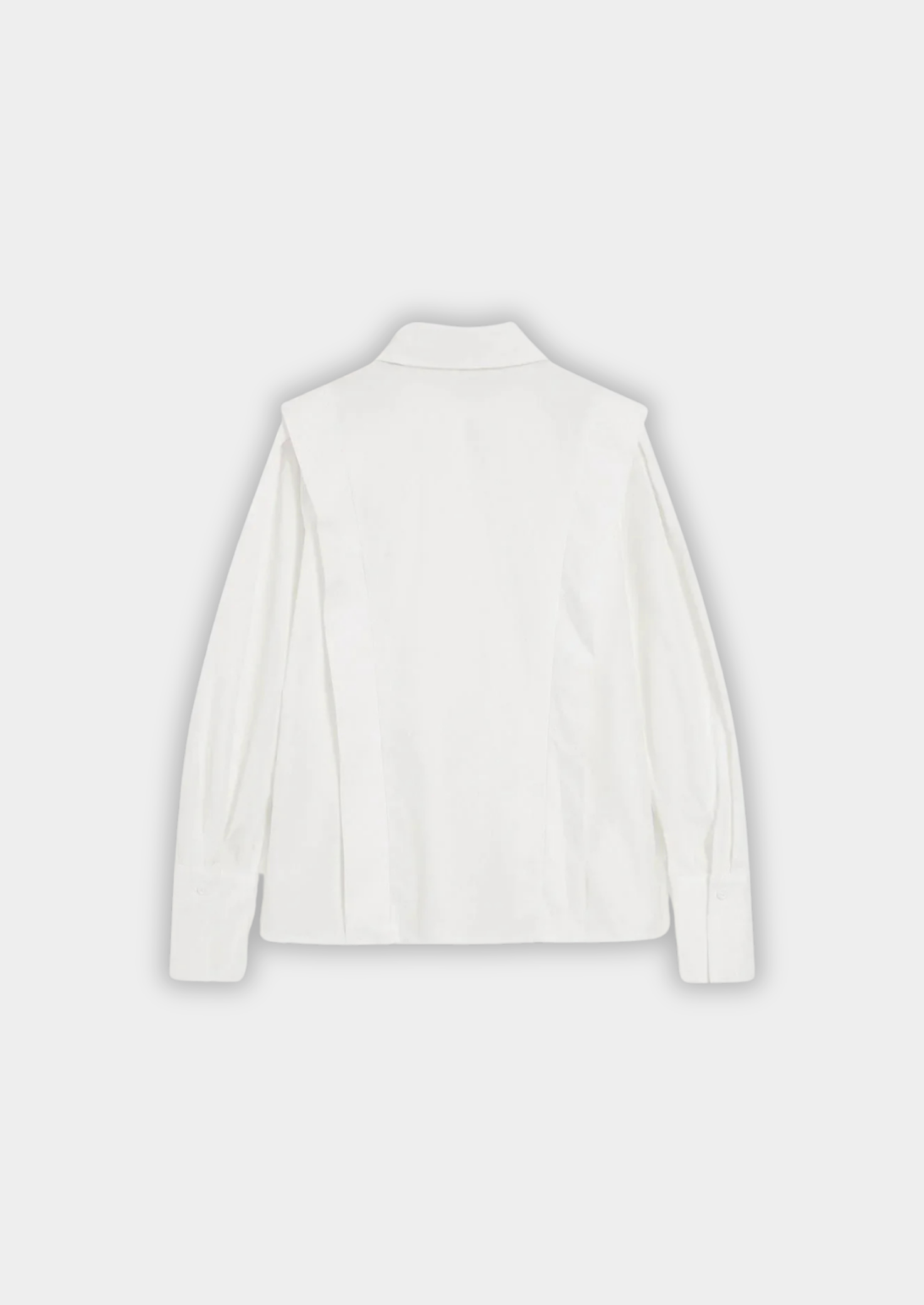 Women’s Button-Up Blouse with Collared Neckline and Long Sleeves