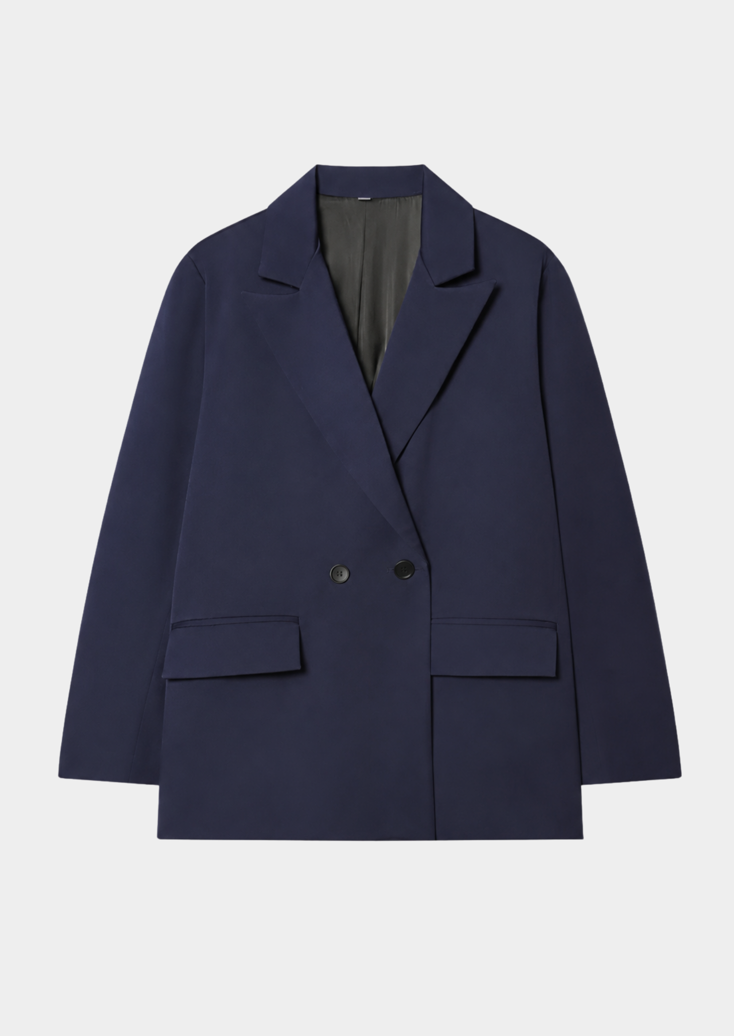 Women’s Double-Breasted Blazer with Notched Collar