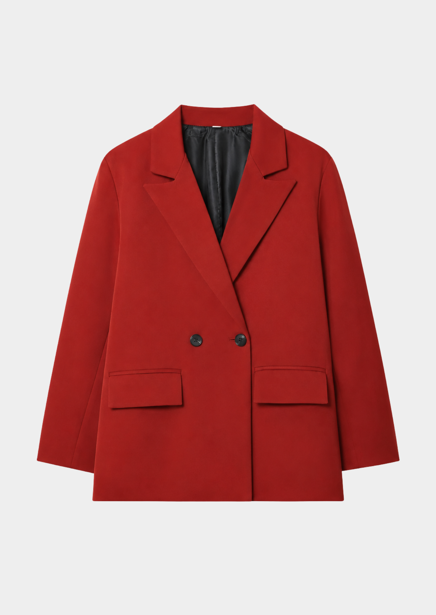 Women’s Double-Breasted Blazer with Notched Collar