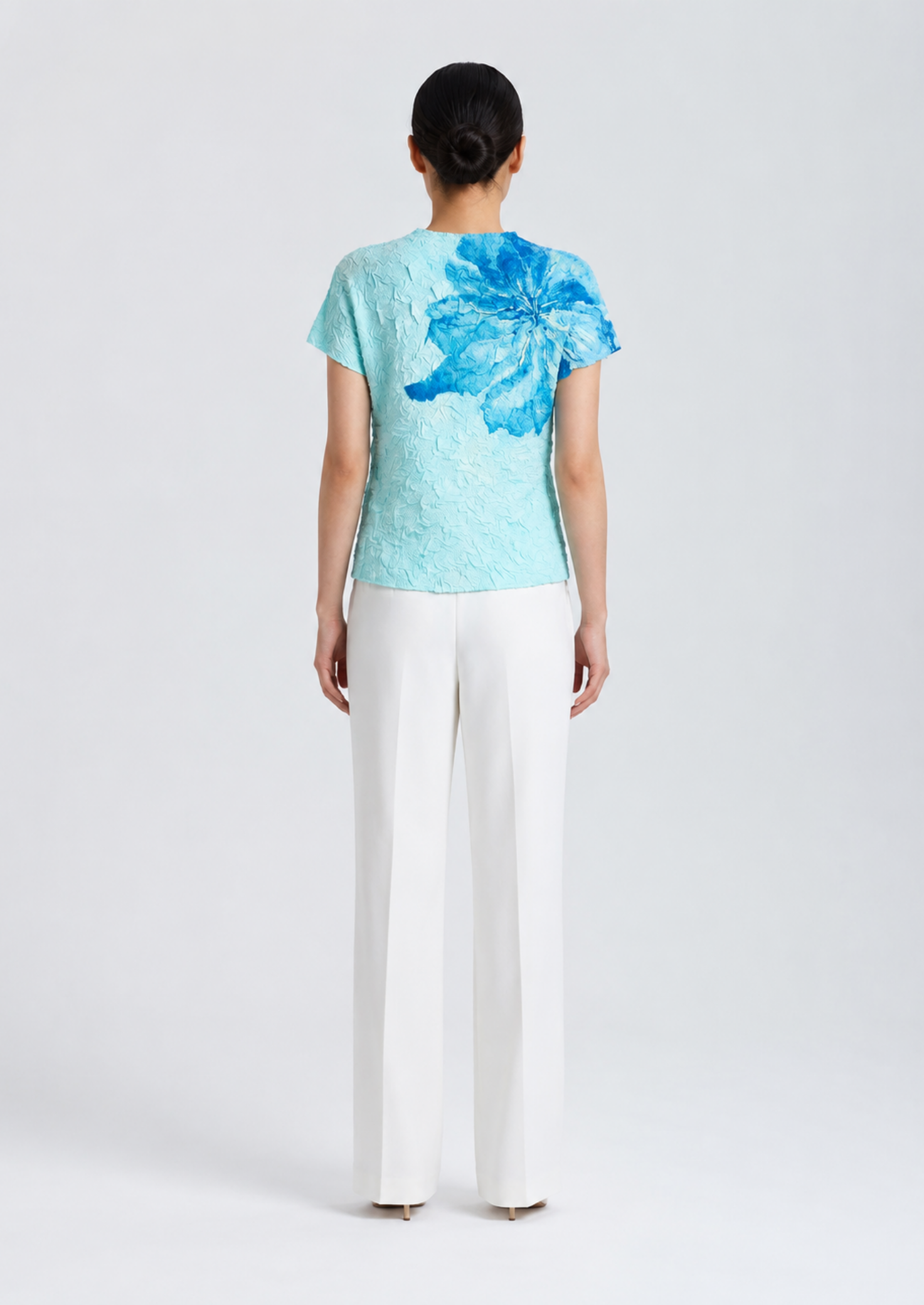 Women’s Floral Textured T-Shirt