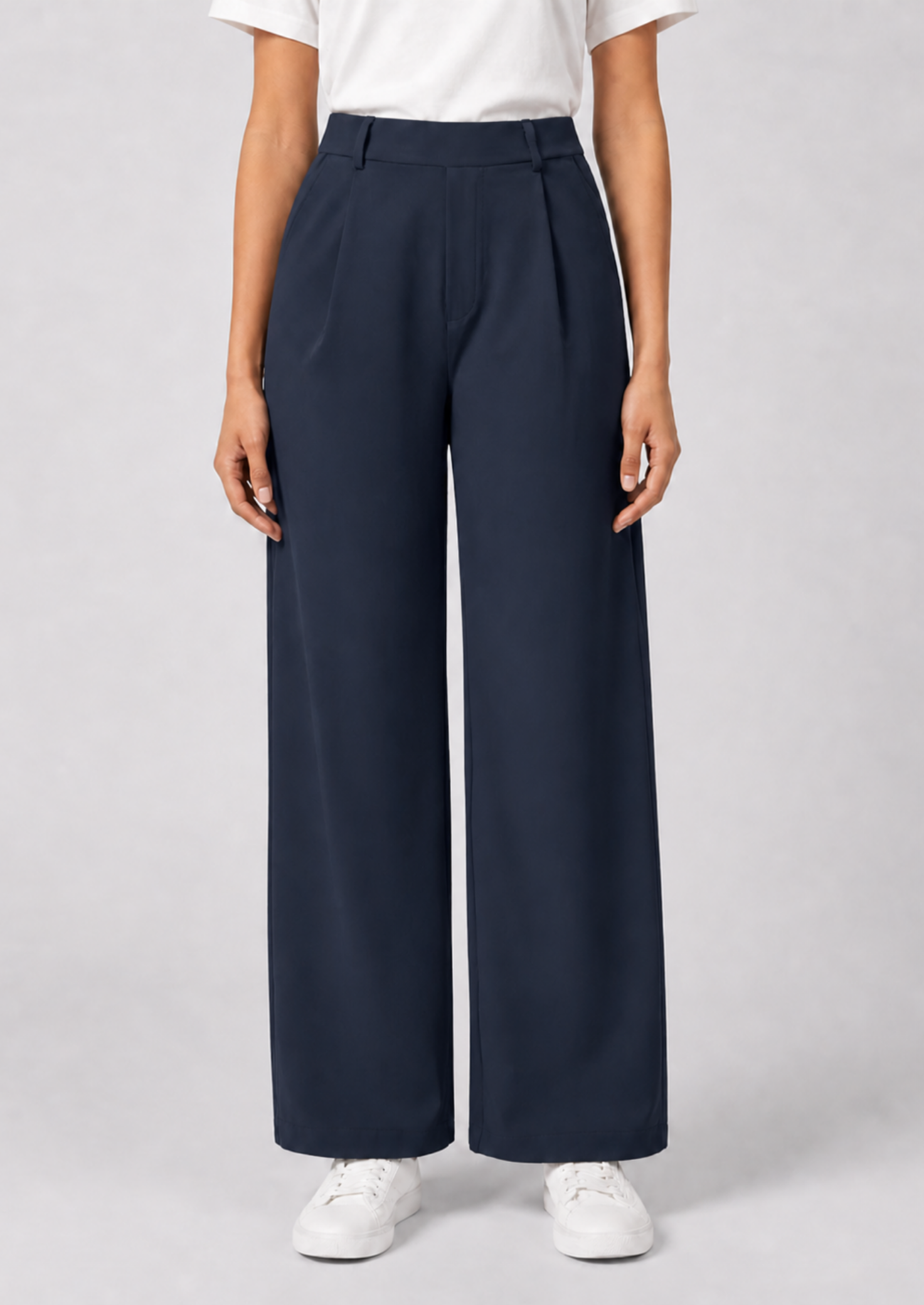 Women’s High Waist Straight Leg Trousers