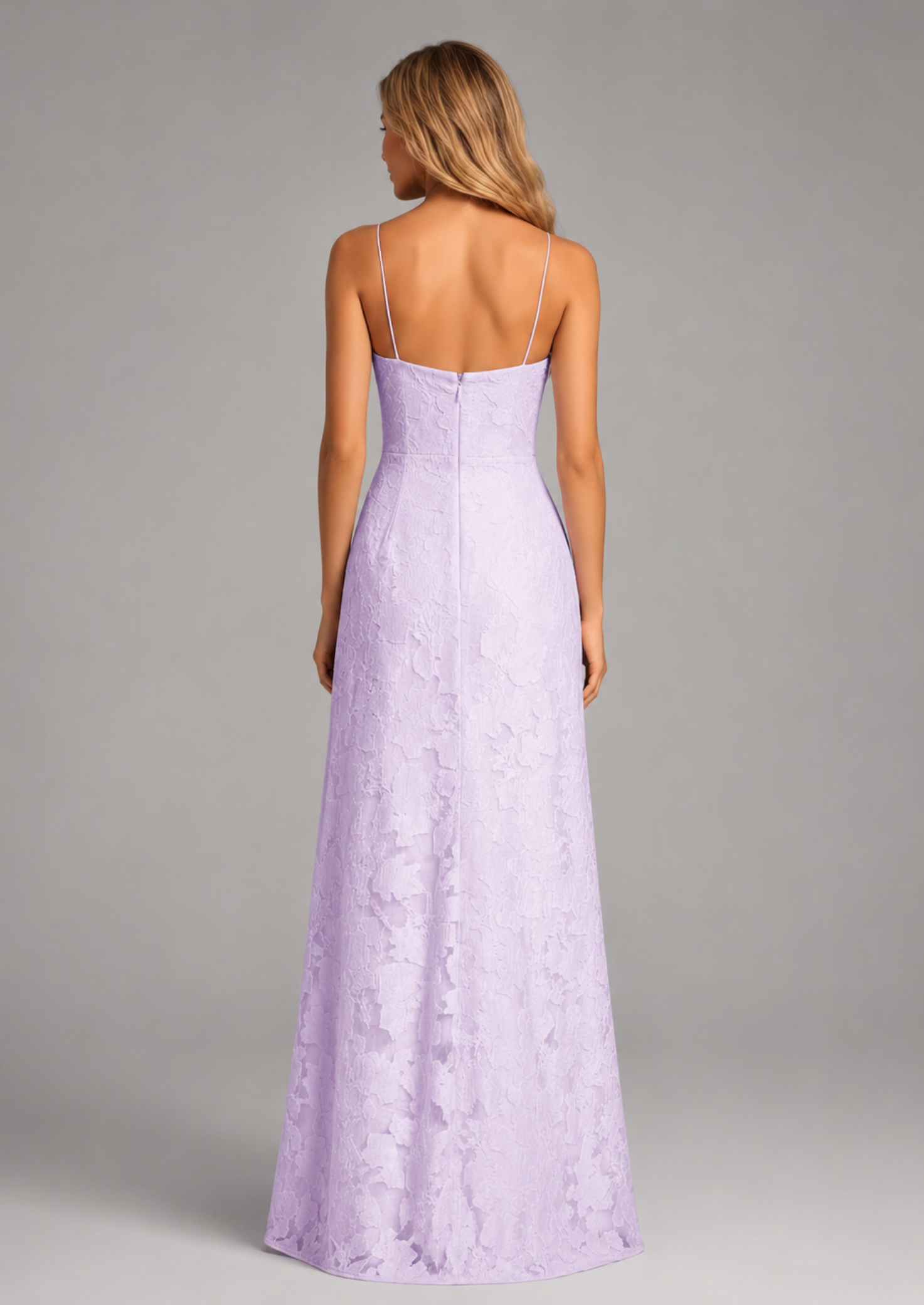 Women’s Lace Maxi Dress with Sweetheart Neckline