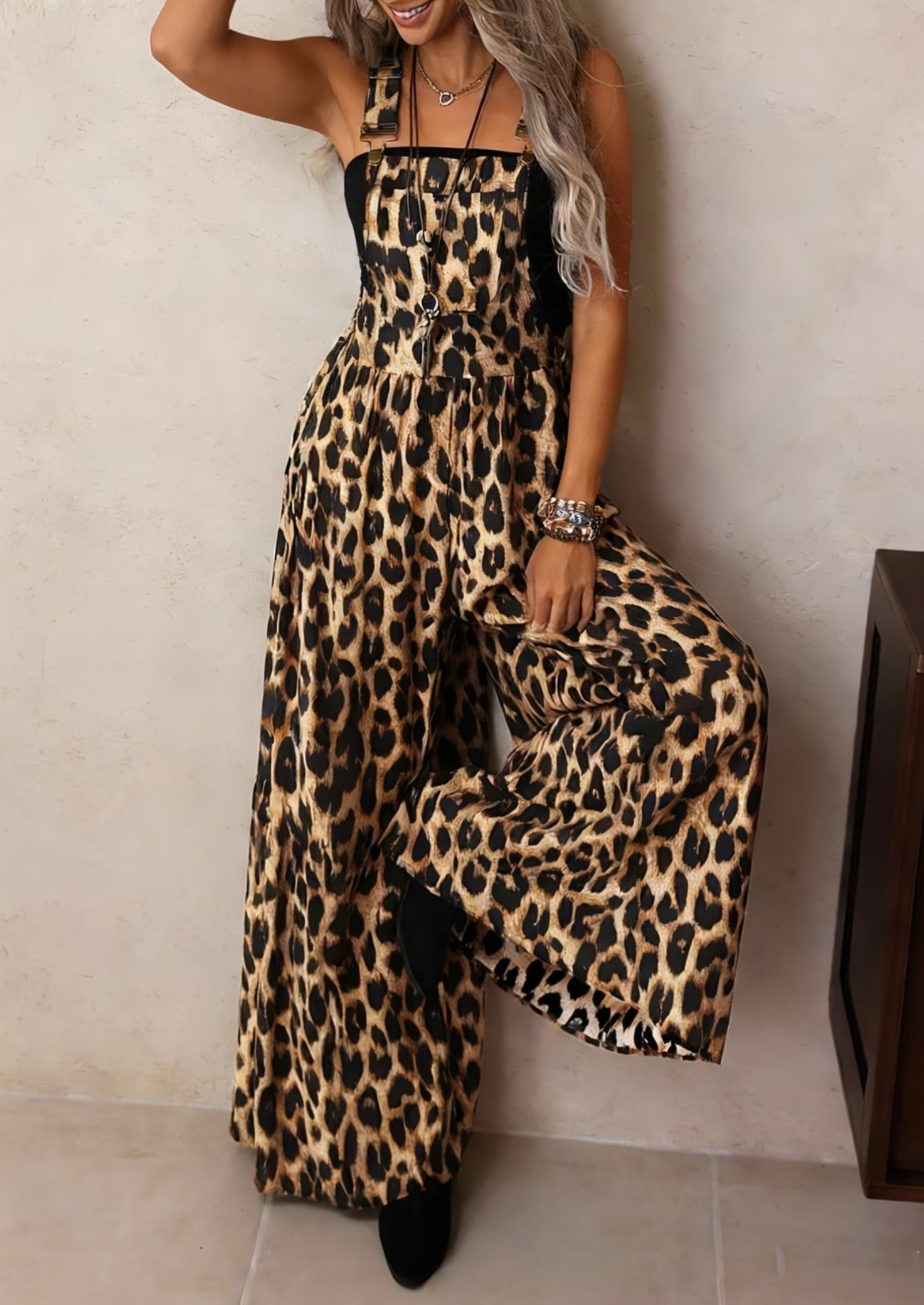 Women’s Leopard Print Jumpsuit