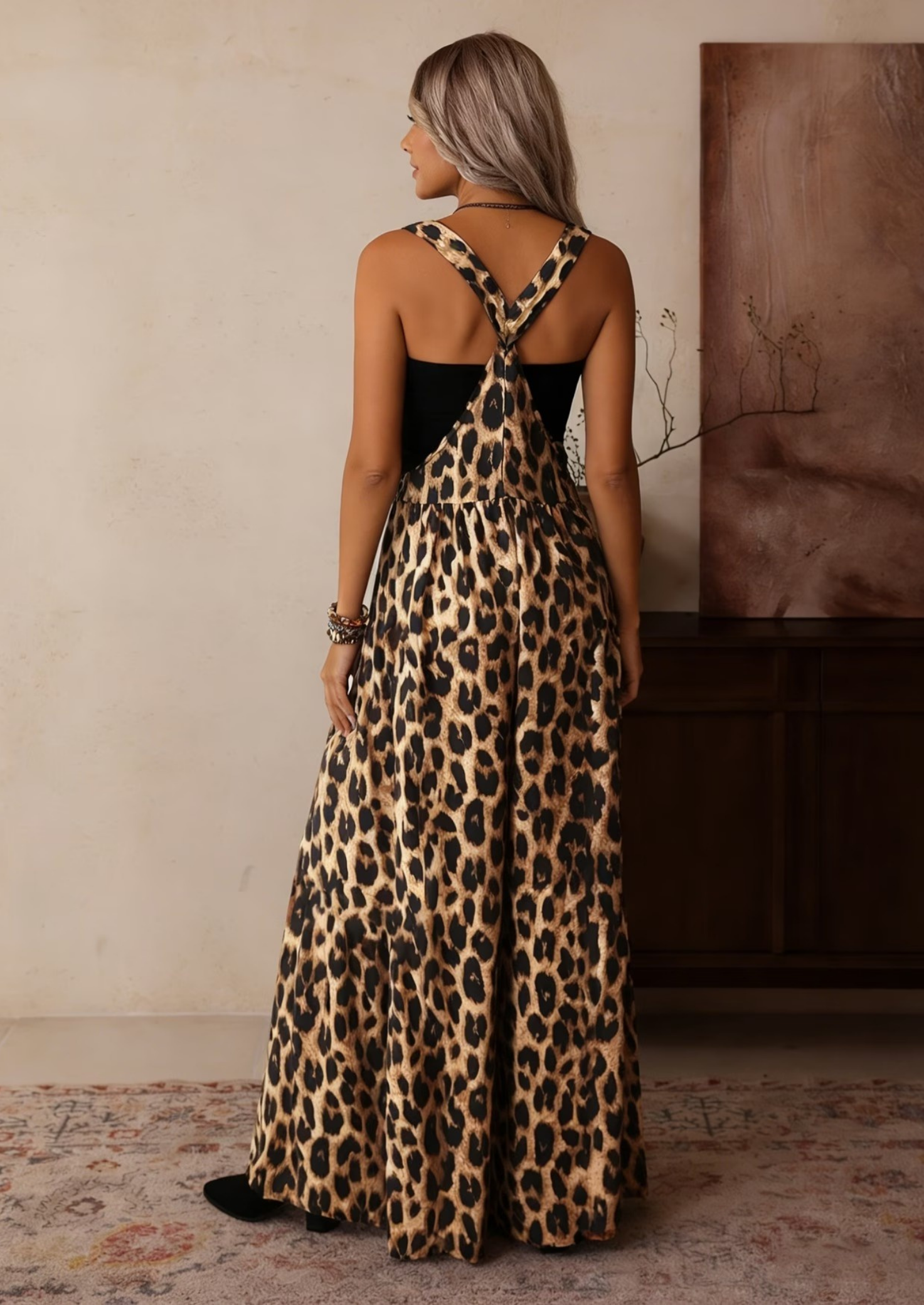 Women’s Leopard Print Jumpsuit
