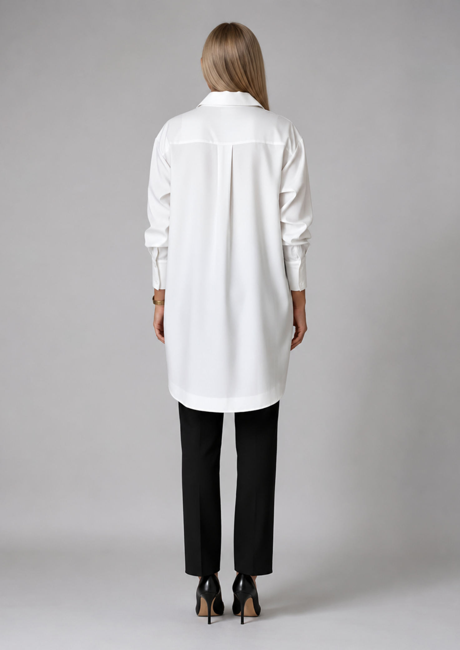 Women’s Longline Shirt with Button Closure