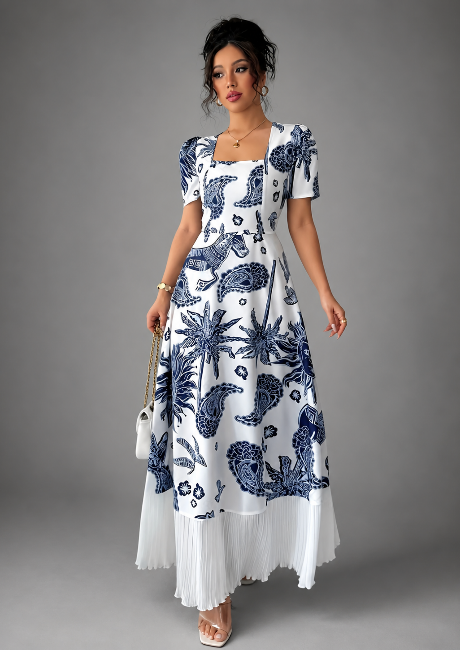 Women’s Maxi Dress with Graphic Print