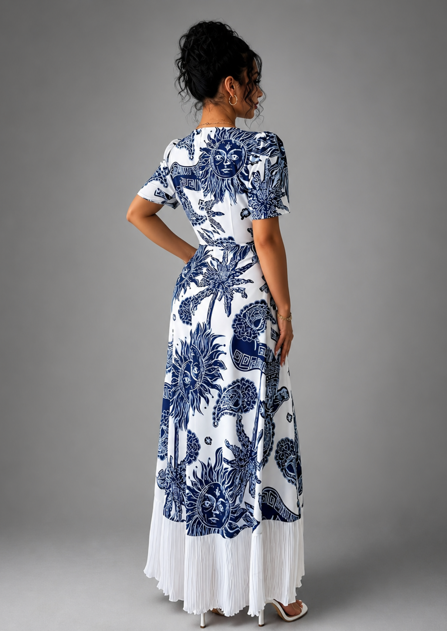 Women’s Maxi Dress with Graphic Print