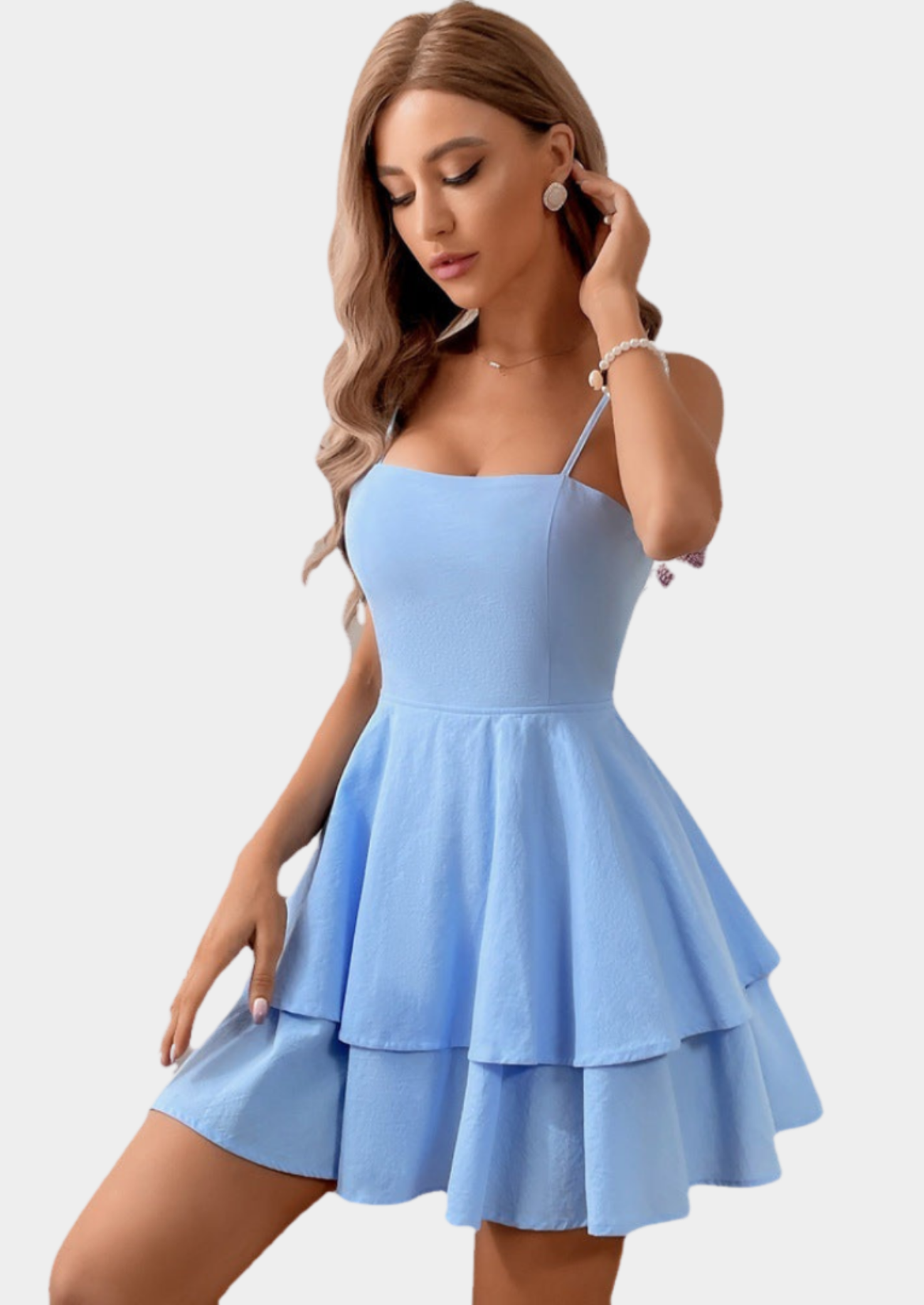 Women’s Mini Dress with Spaghetti Straps