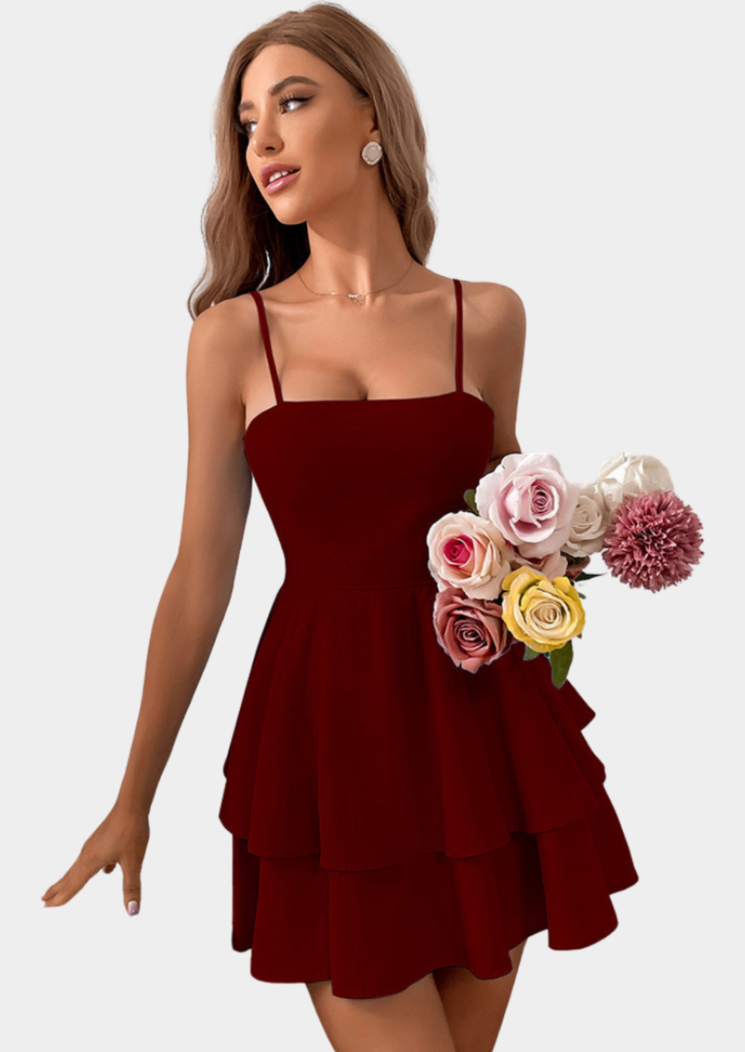 Women’s Mini Dress with Spaghetti Straps