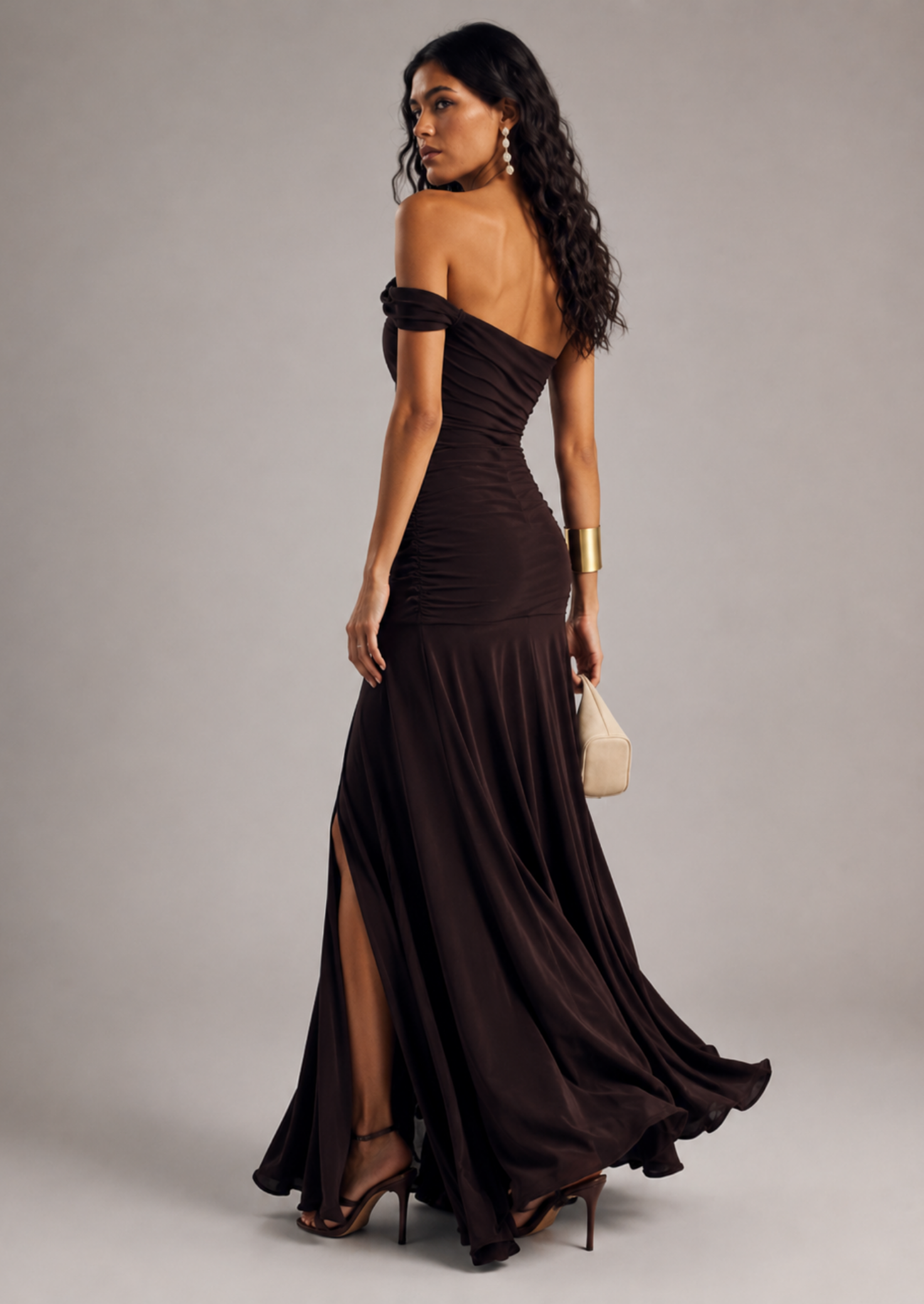 Women’s Off-Shoulder Maxi Dress