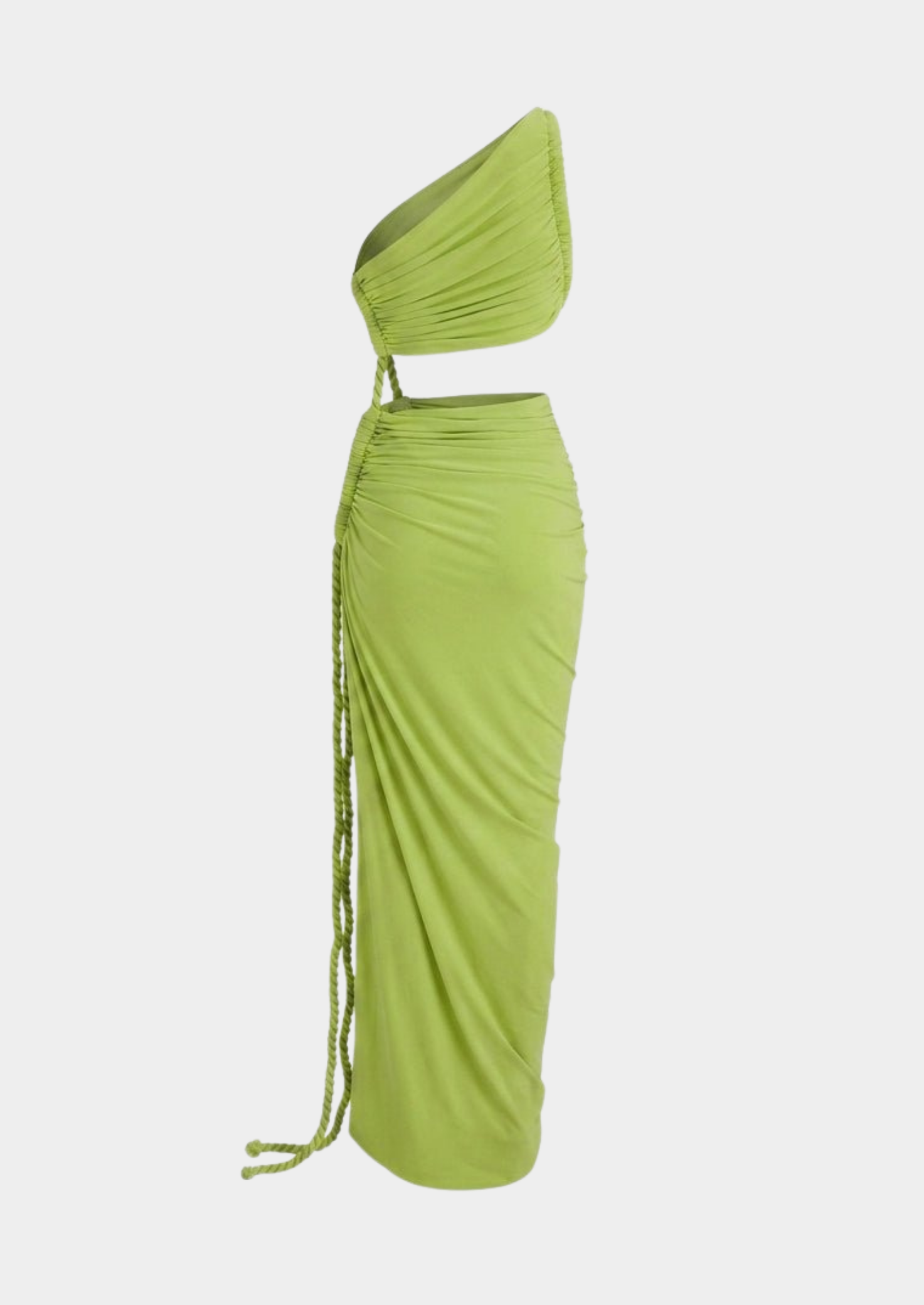 Women’s One-Shoulder Maxi Dress with Side Cutout