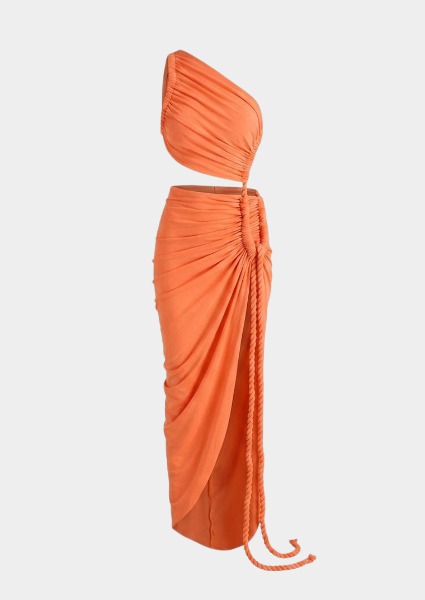 Women’s One-Shoulder Maxi Dress with Side Cutout