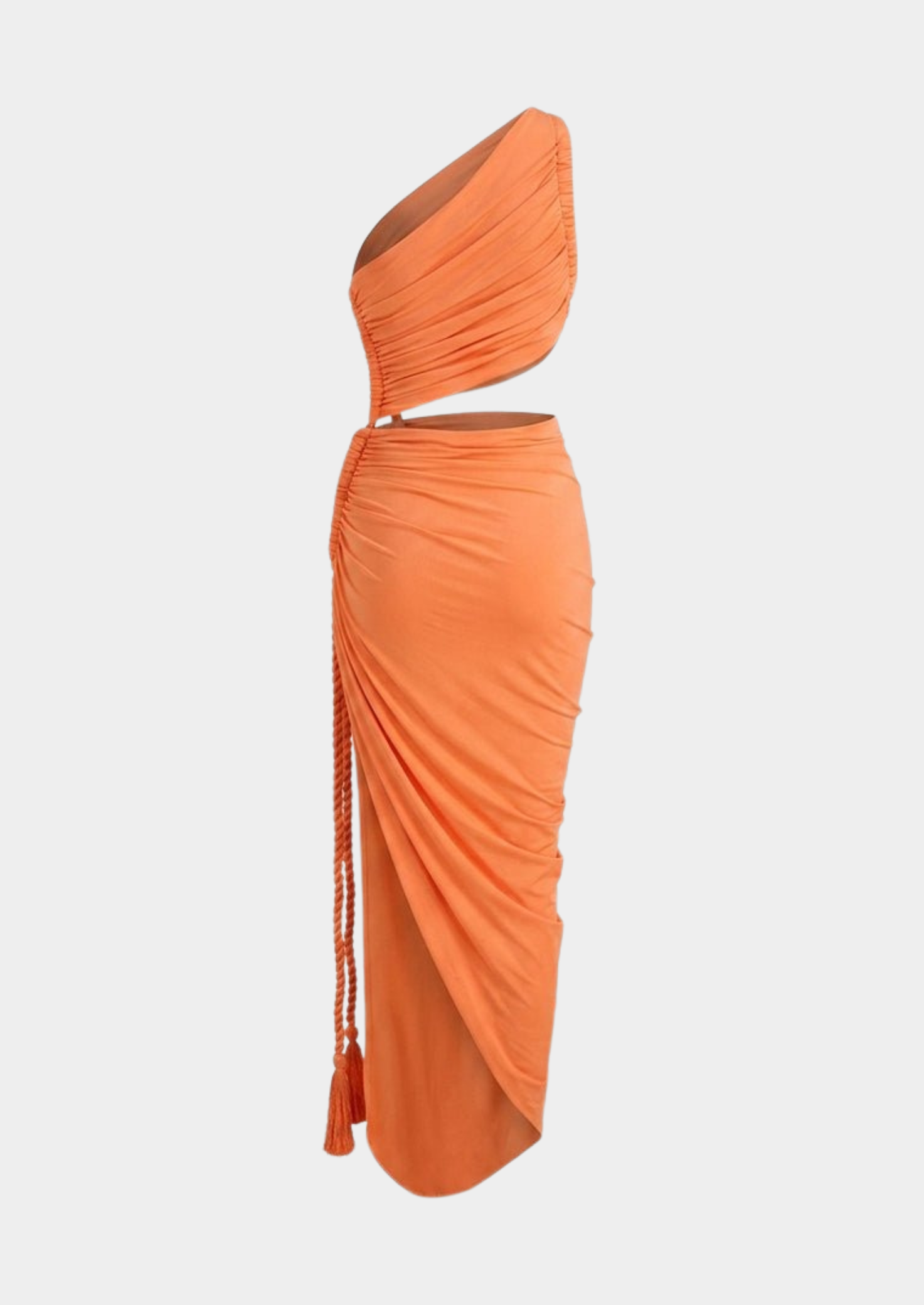 Women’s One-Shoulder Maxi Dress with Side Cutout