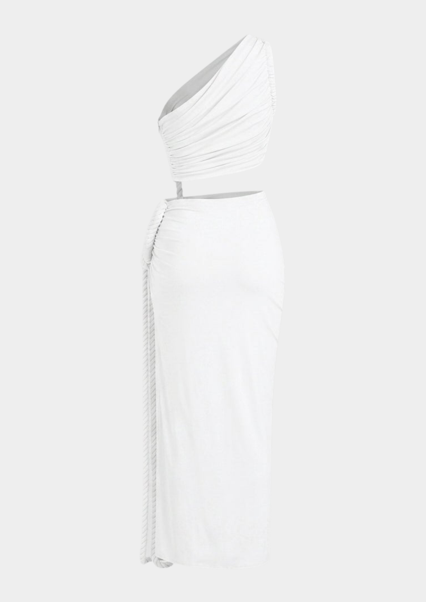 Women’s One-Shoulder Maxi Dress with Side Cutout