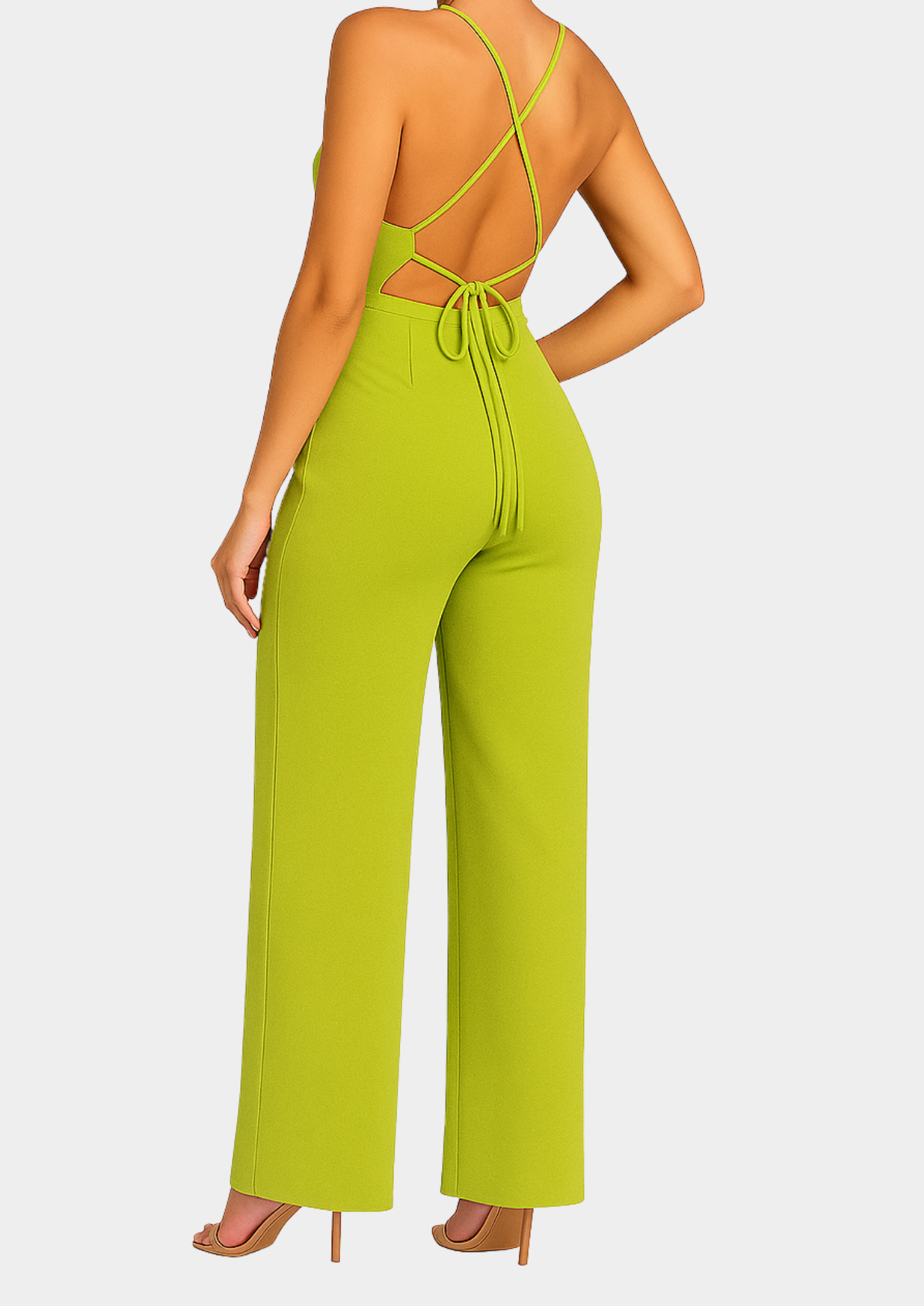 Women’s One-Shoulder Wide-Leg Jumpsuit with Asymmetric Neckline