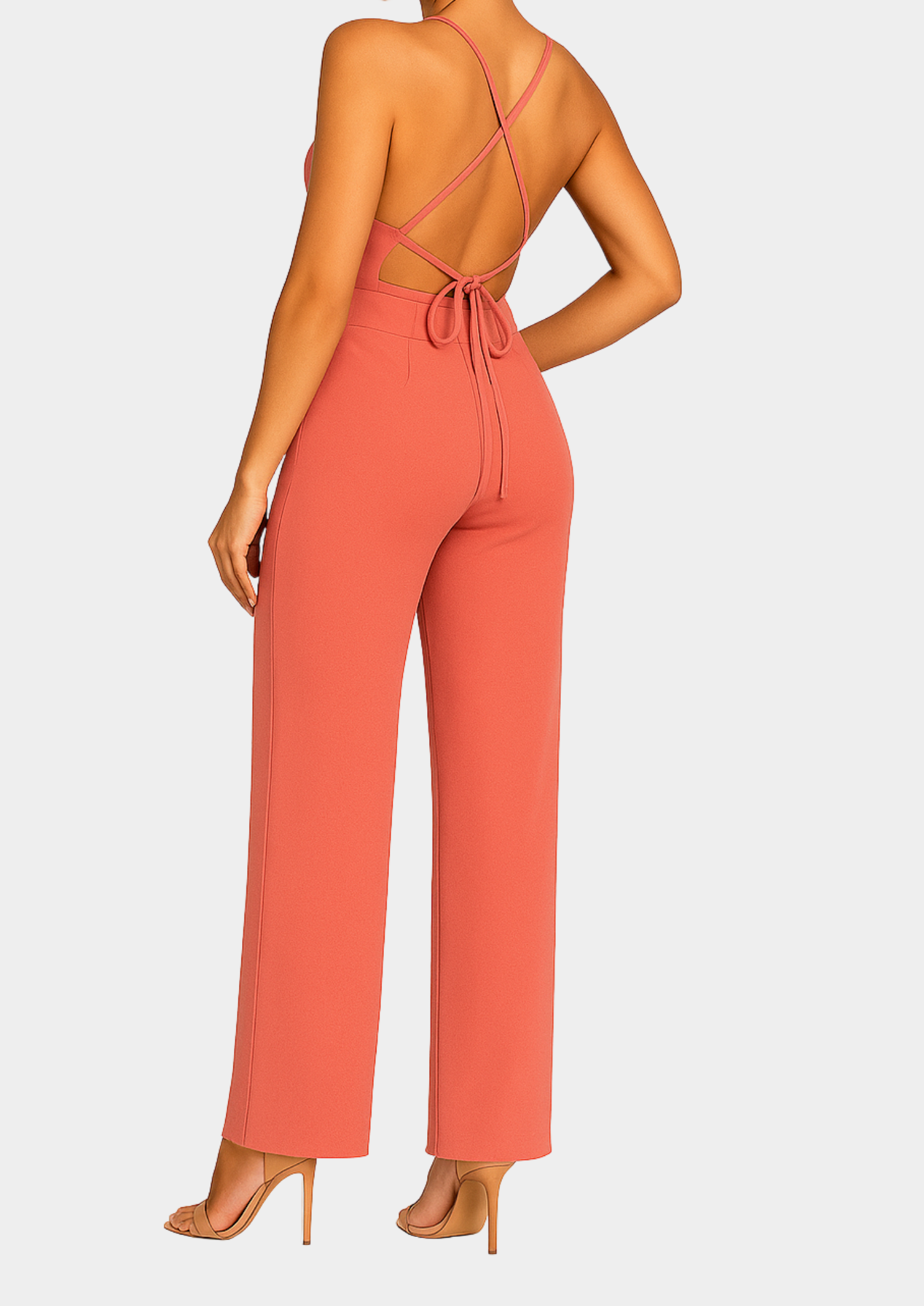 Women’s One-Shoulder Wide-Leg Jumpsuit with Asymmetric Neckline