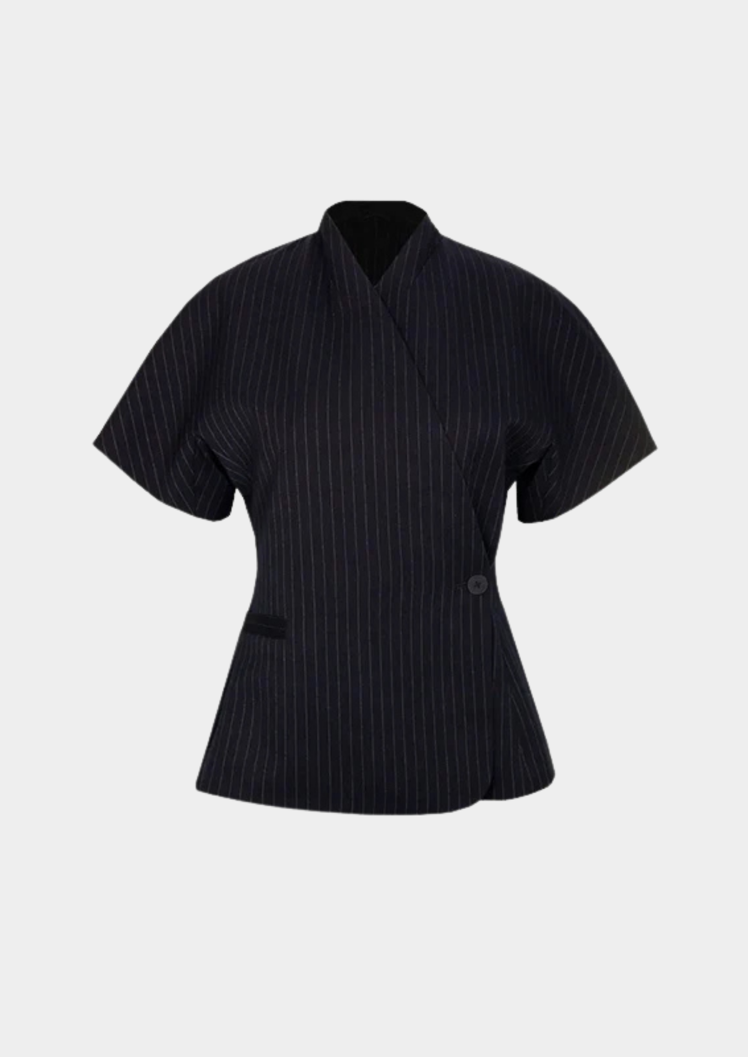 Women’s Short Sleeve Blazer with V-Neck