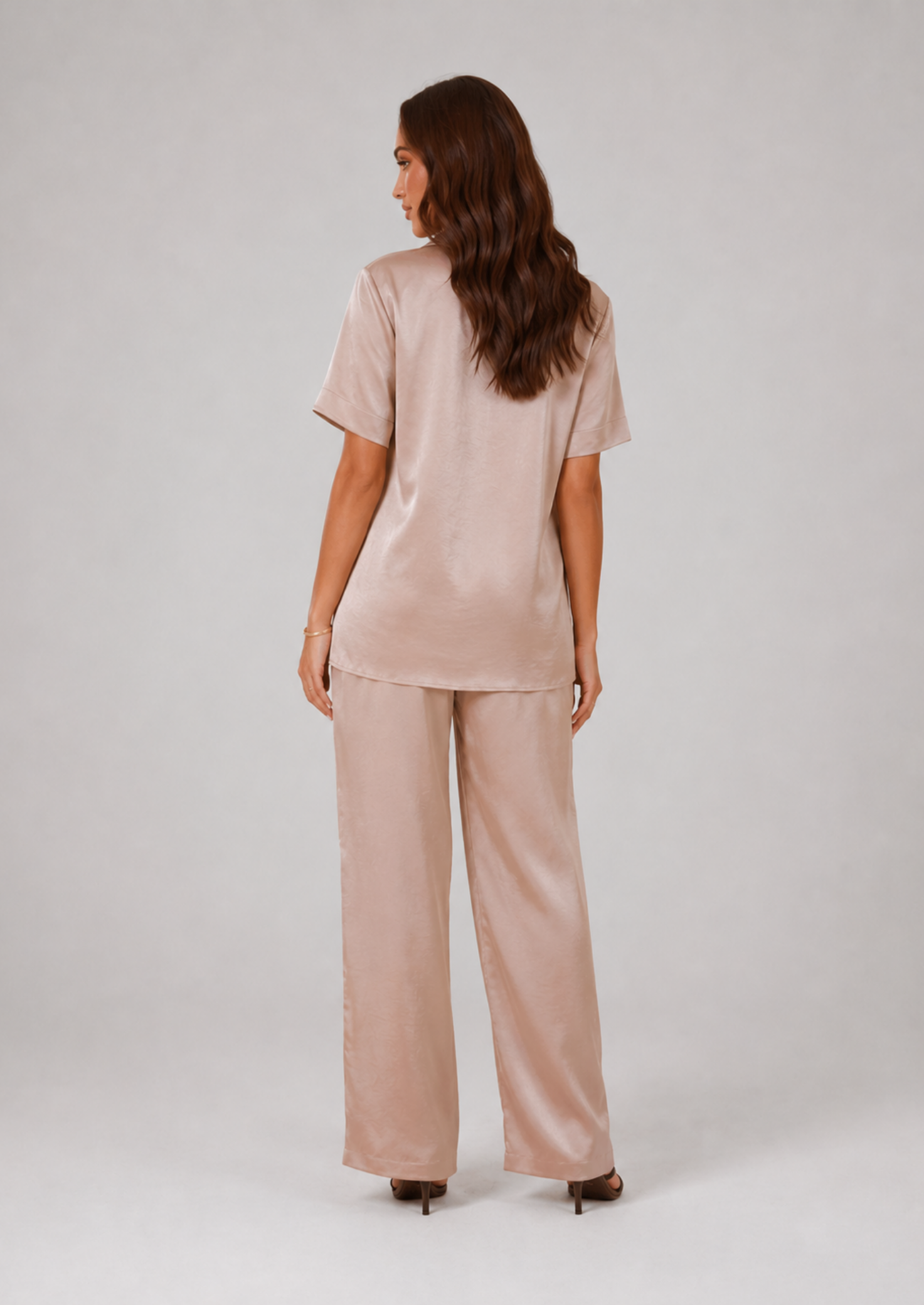 Women’s Short Sleeve Pyjama Set with Button Front
